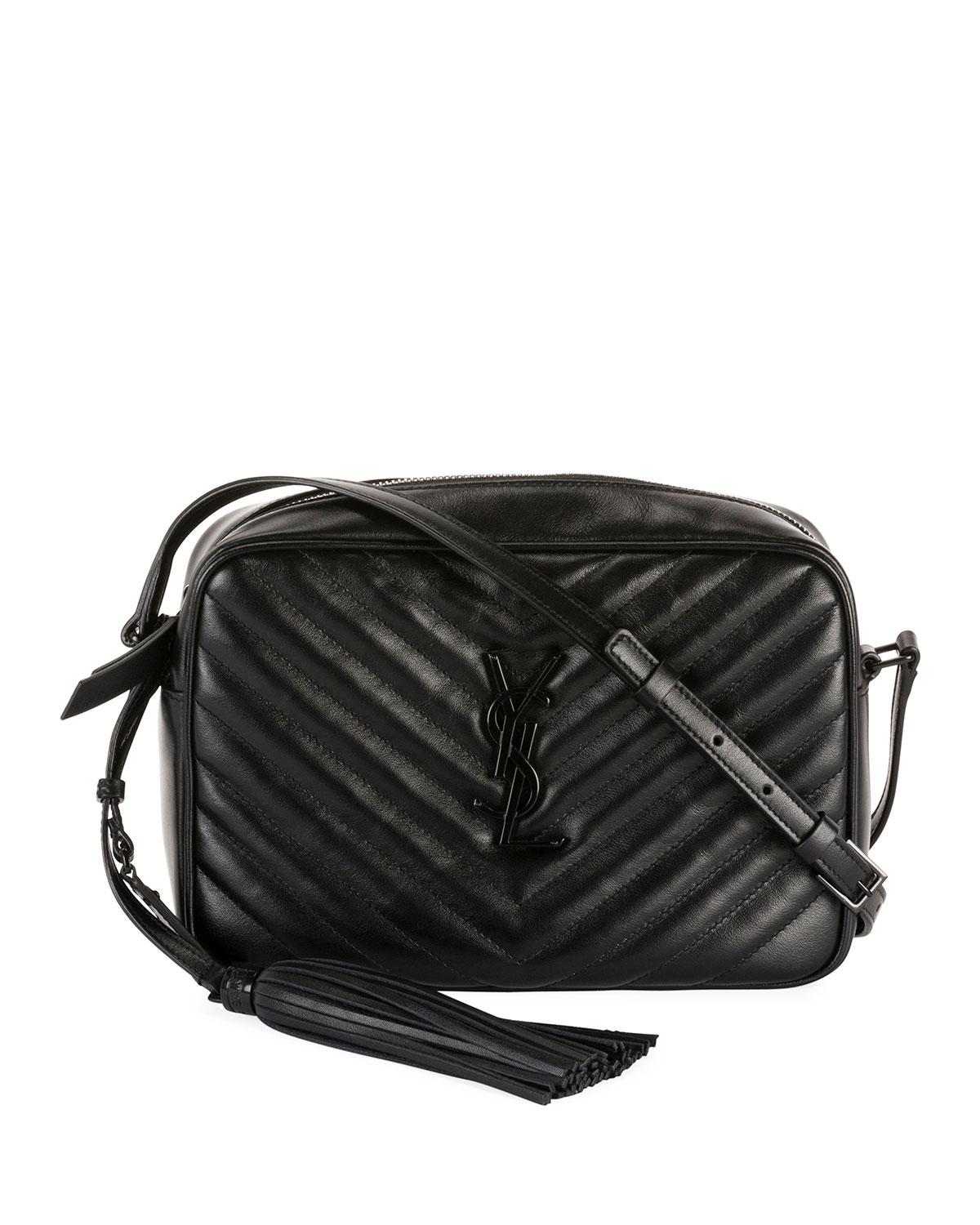 Saint Laurent Lou Medium Monogram Ysl Calf Crossbody Bag in