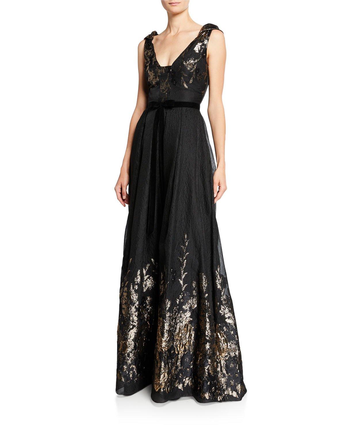 marchesa notte black gown