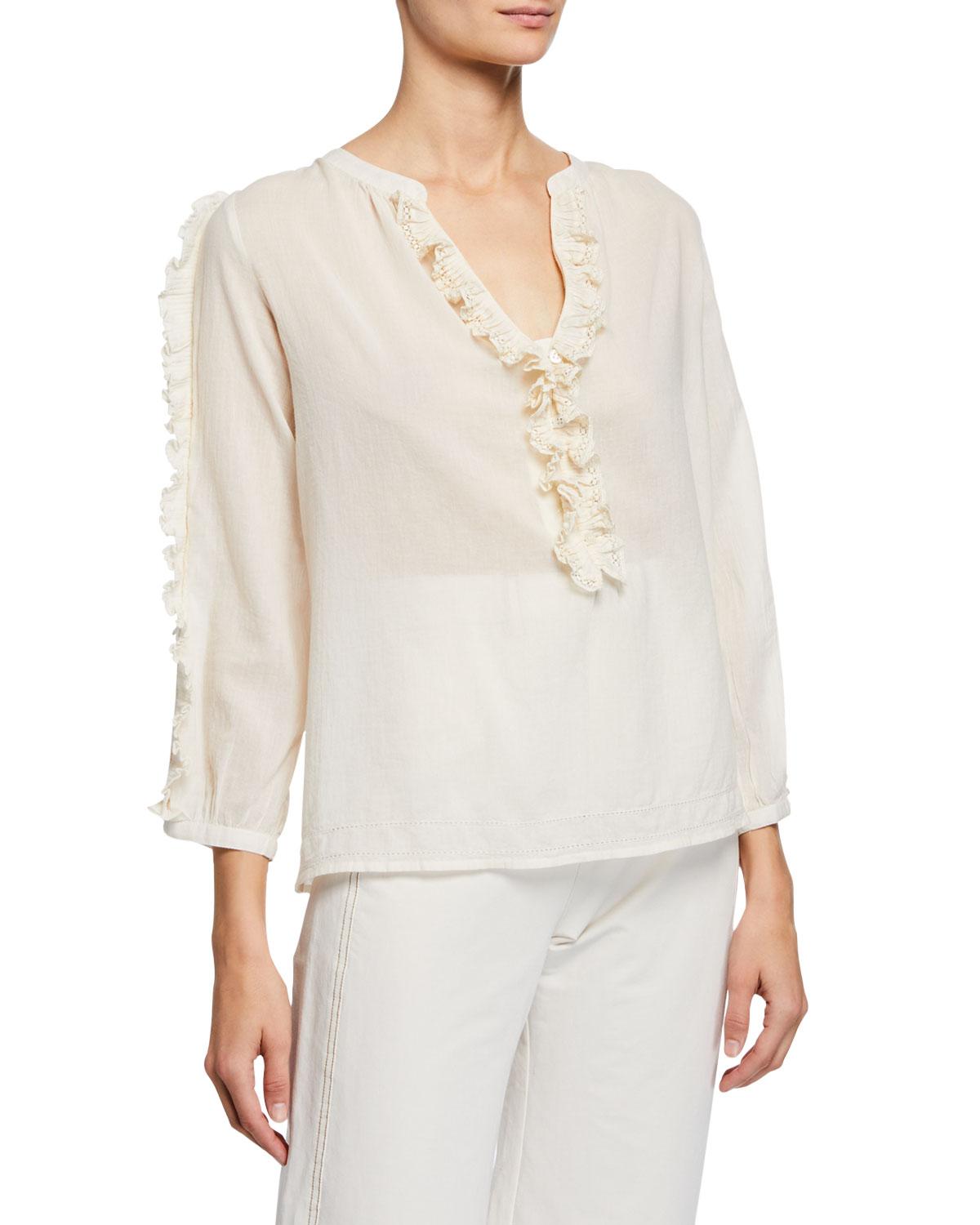 Sea Bettina Blouse in White - Lyst