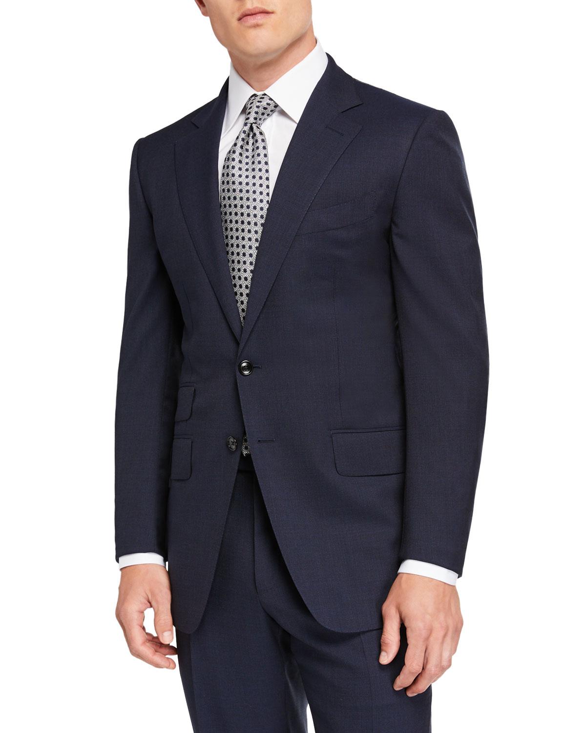 Tom Ford Men's O'connor Pinpoint Melange Two-piece Suit in Blue for Men ...