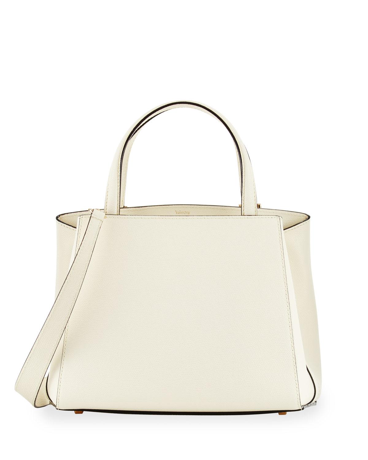 Lyst - Valextra Triennale Small Leather Tote Bag in White