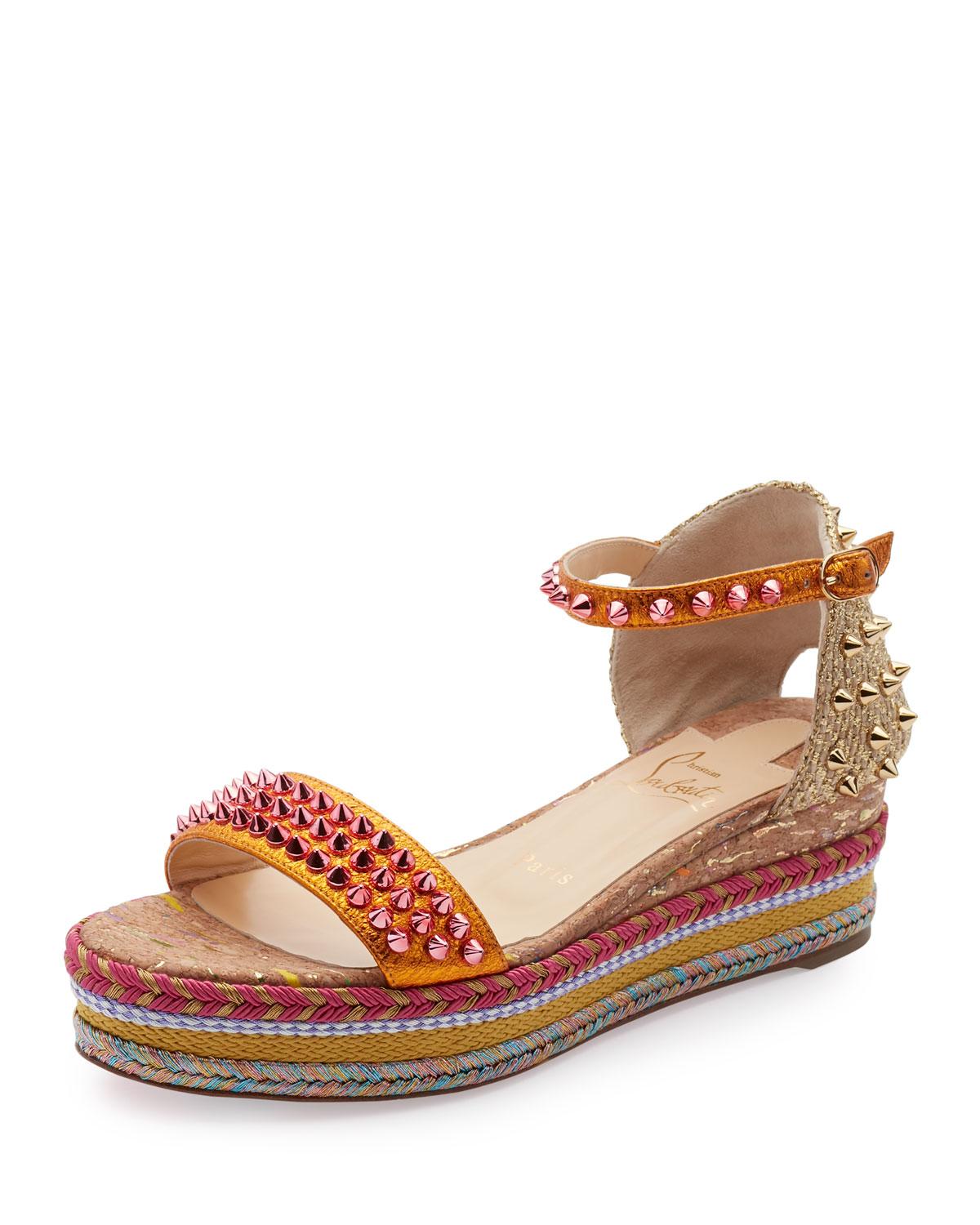 Lyst - Christian louboutin Madmonica Platform Espadrille Sandal