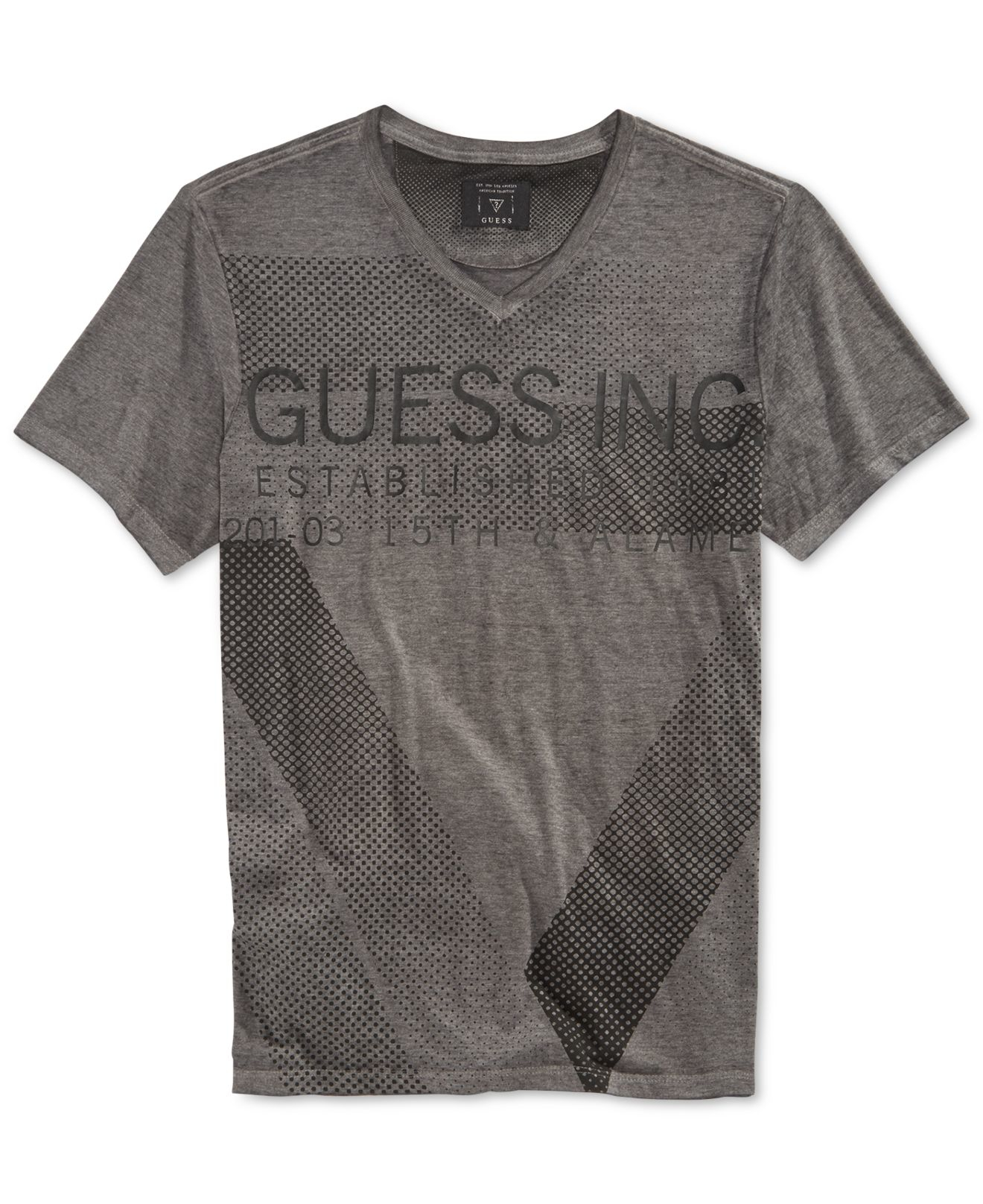 guess t shirt grey