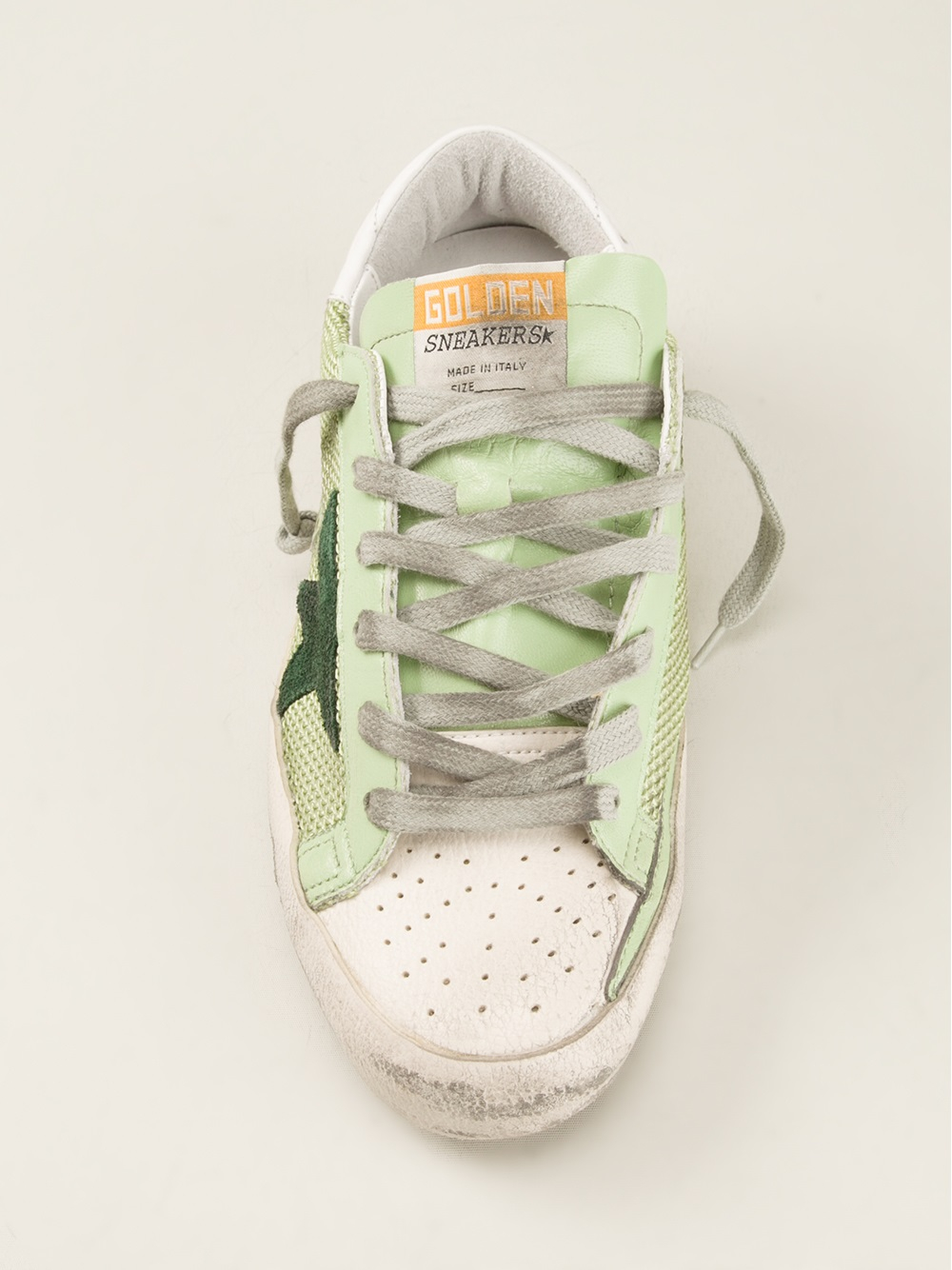 golden goose neon green