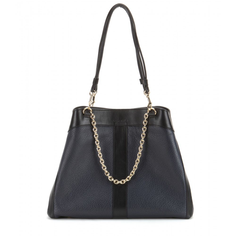 See by chloé Leather Tote Bag in Black | Lyst