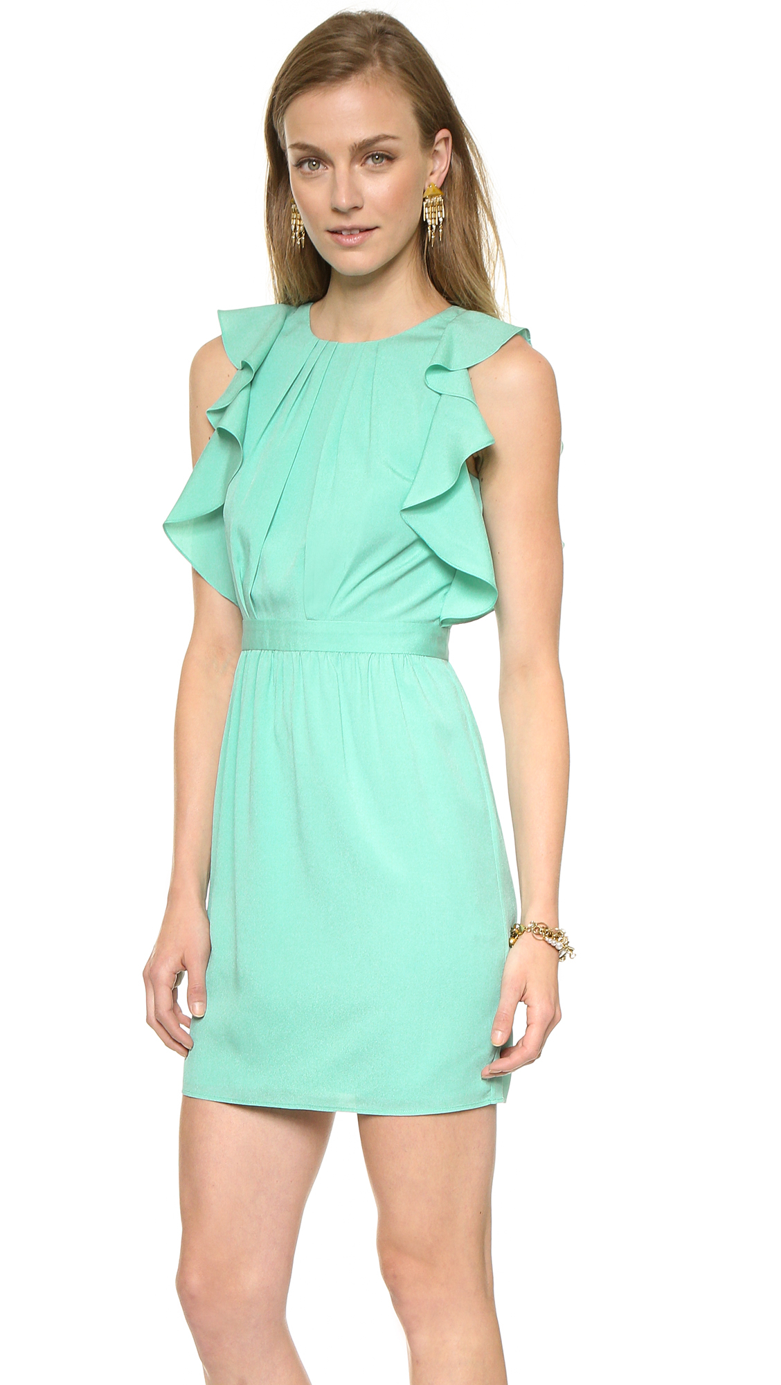 Shoshanna Katrina Dress - Aquamarine in Blue | Lyst