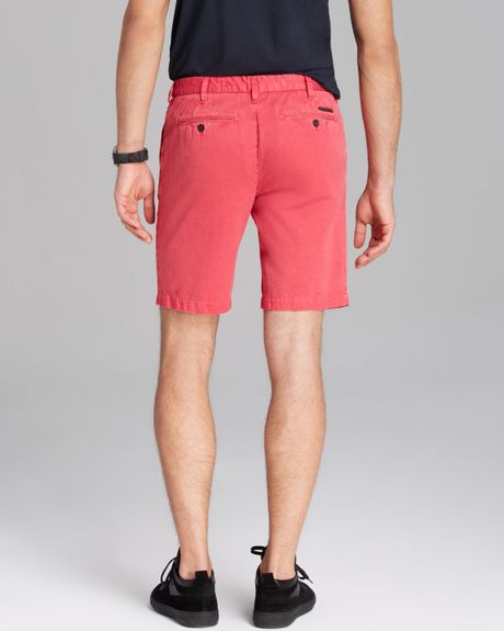 Burberry Brit Tailored Shorts in Pink for Men (Crimson Pink) | Lyst