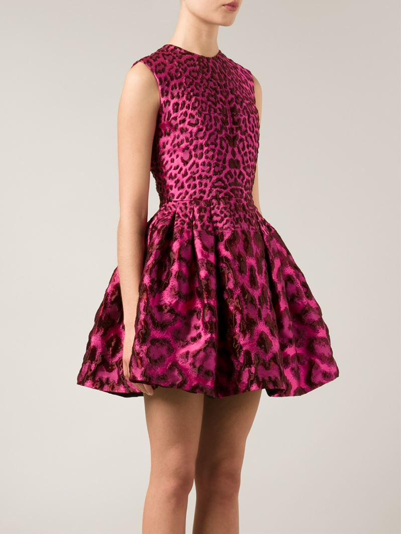 alexander mcqueen pink gown