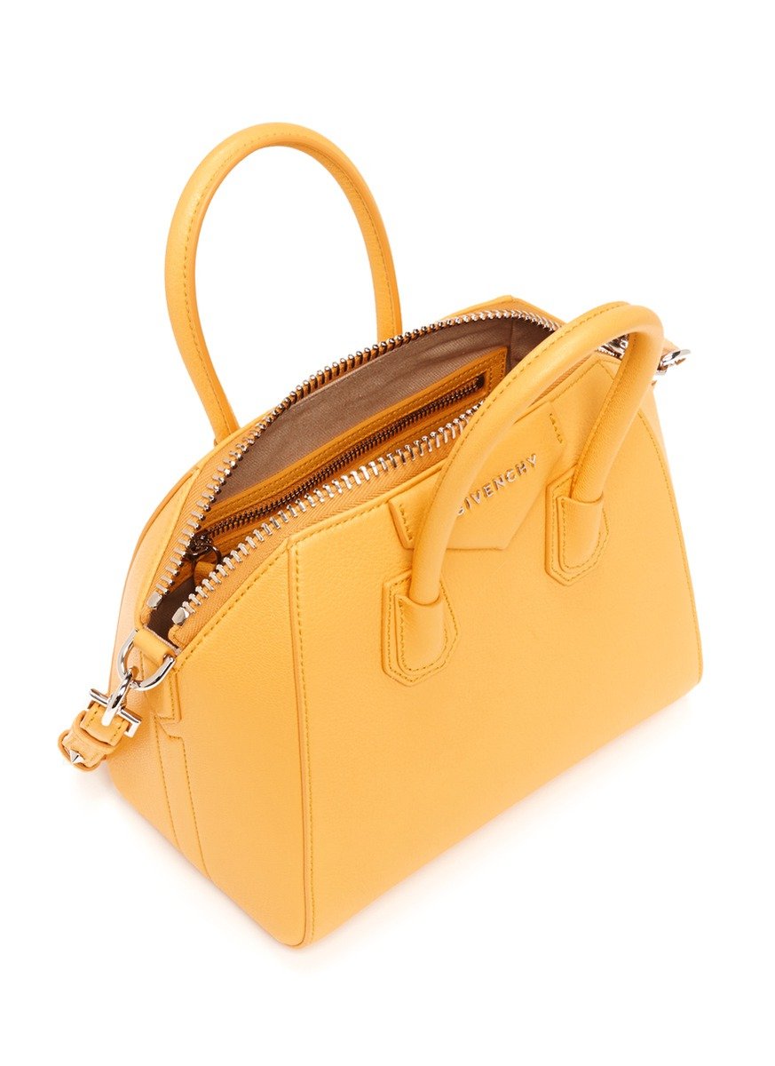 Lyst - Givenchy 'antigona' Mini Leather Bag in Yellow