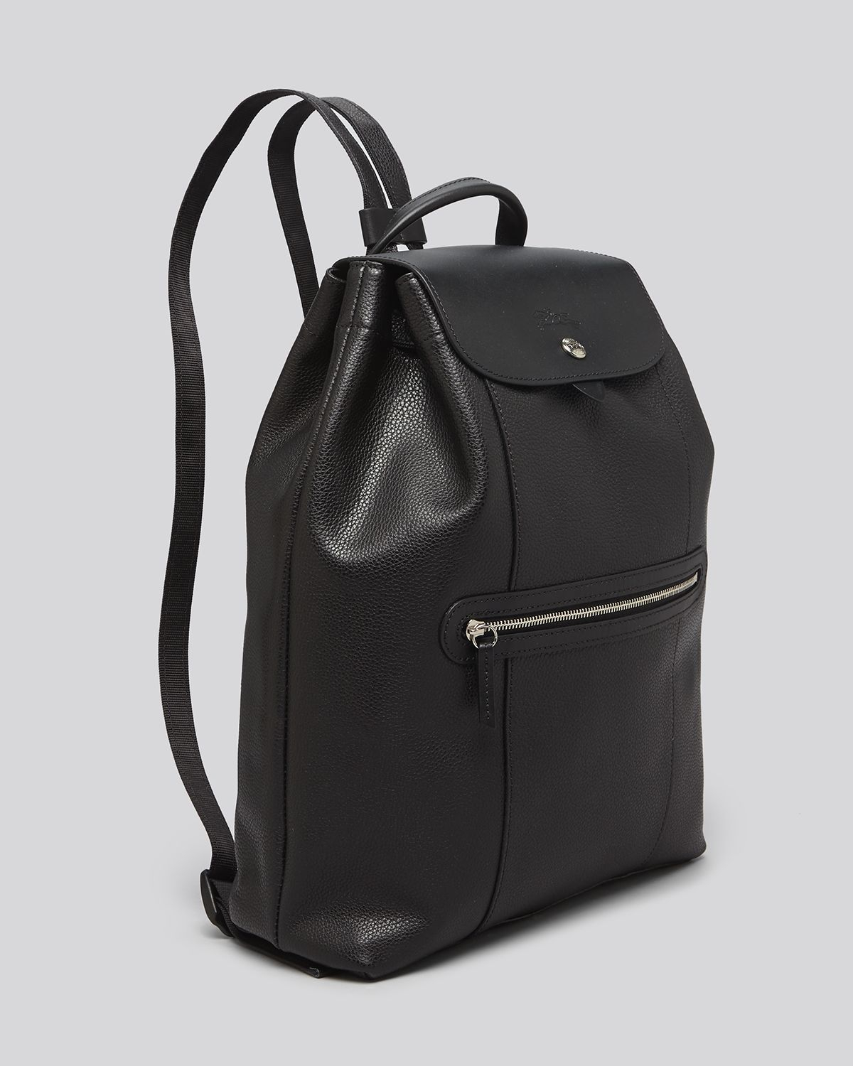 Longchamp Veau Foulonne Backpack in Black | Lyst