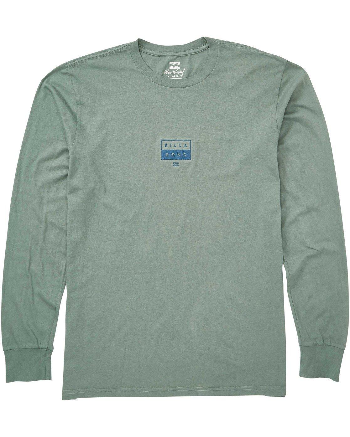 Lyst - Billabong Decal Long Sleeve Tee in Green for Men