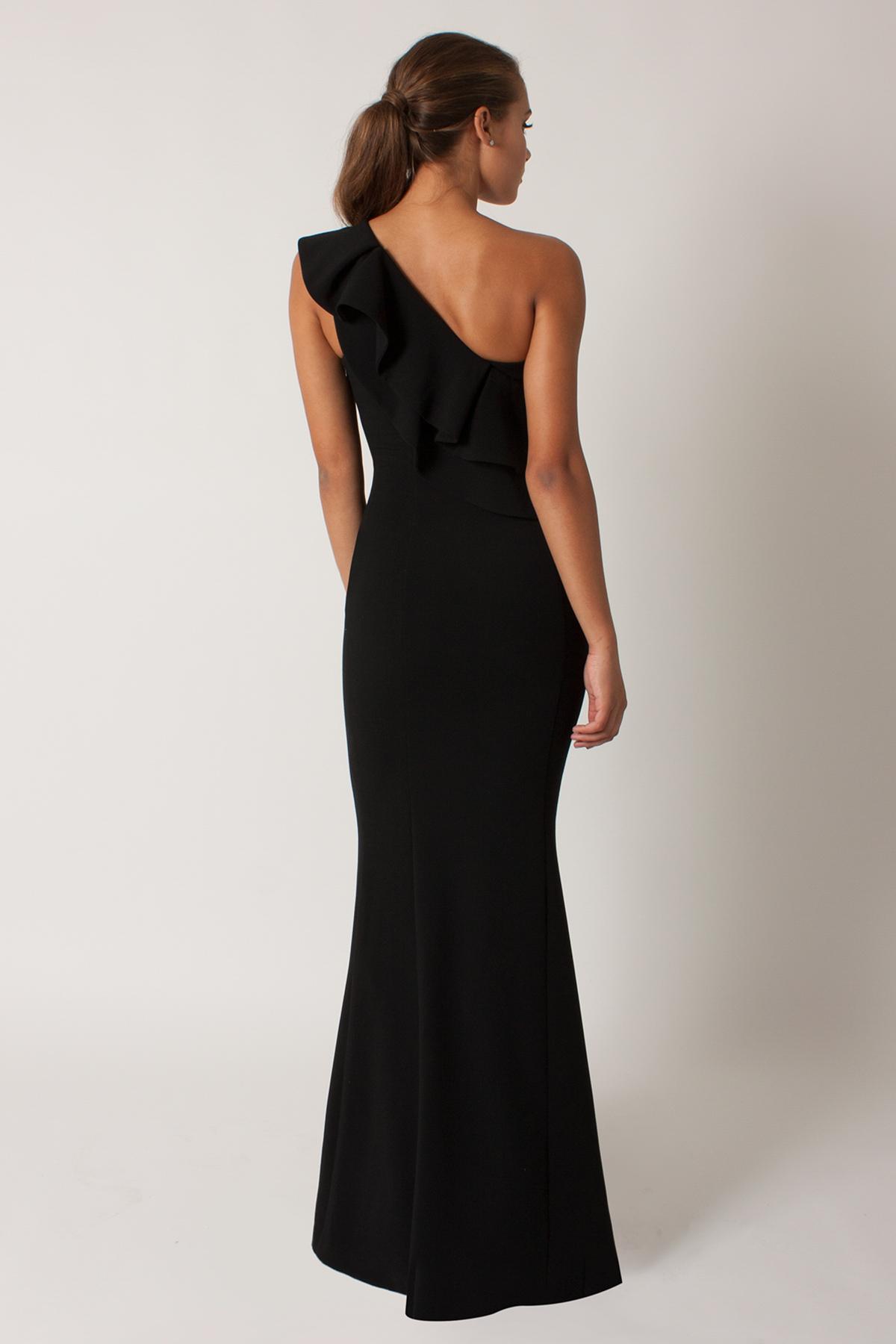 black halo gown