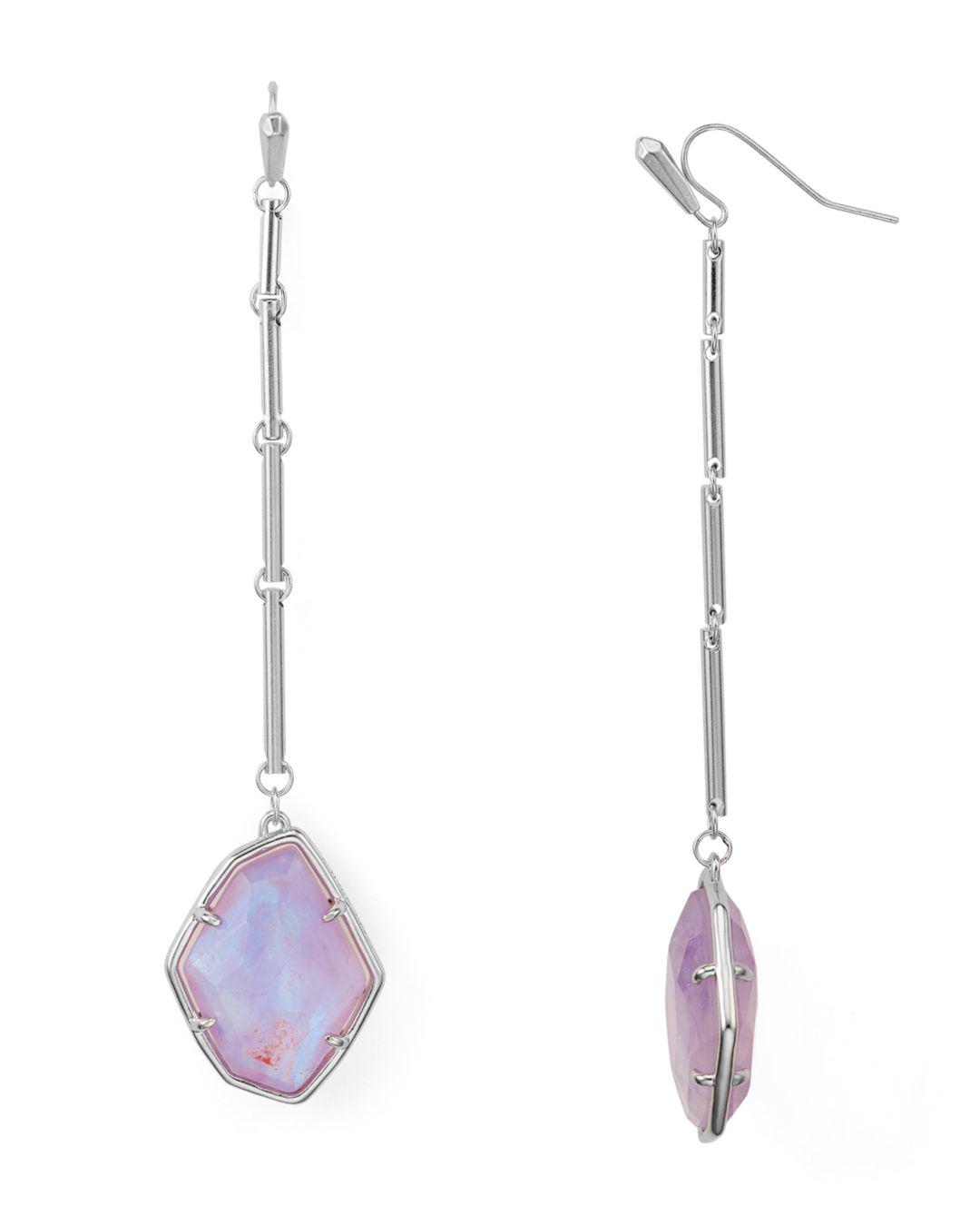 Lyst Kendra Scott Charmian Geometric Linear Drop Earrings