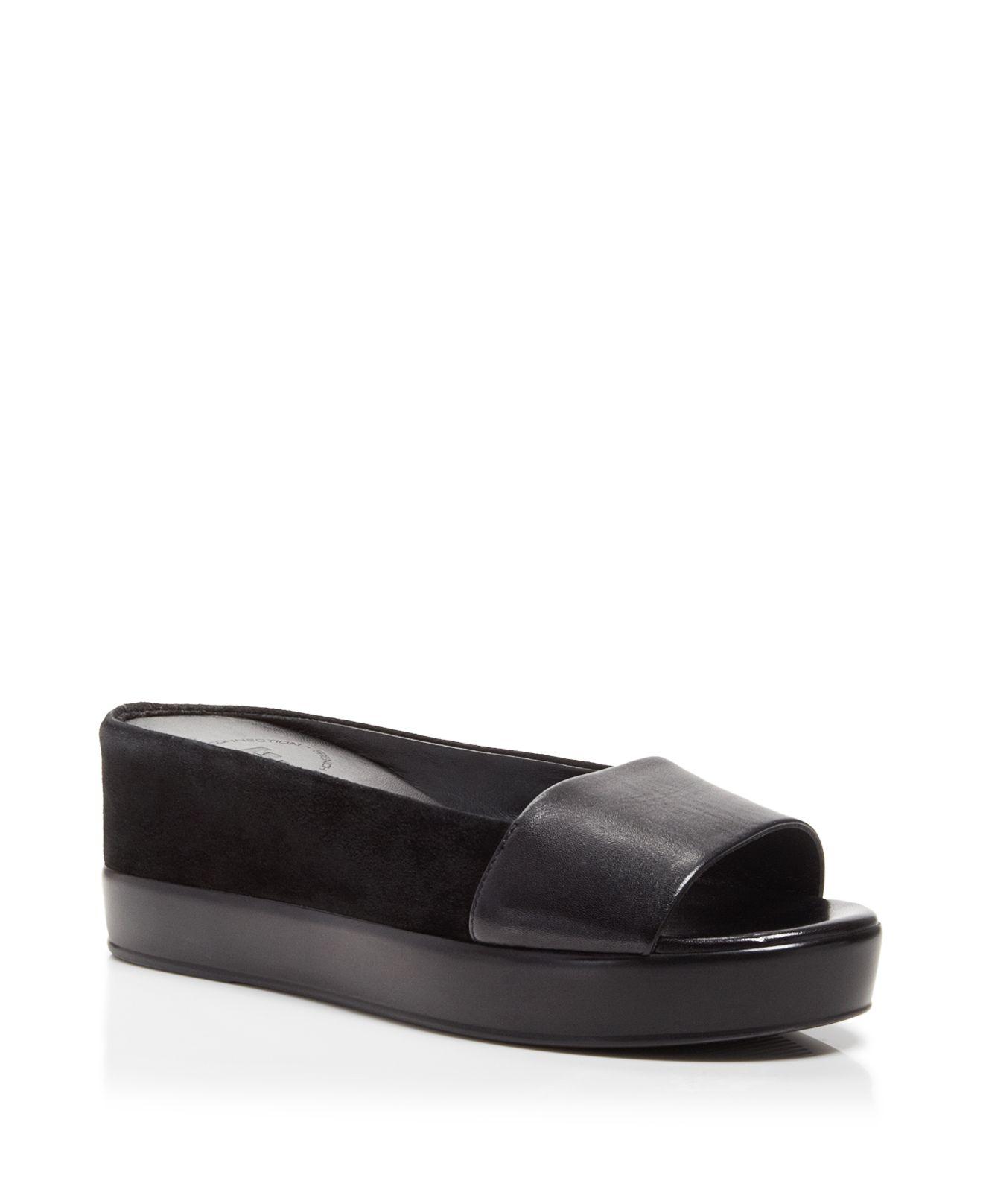 french connection black sandals