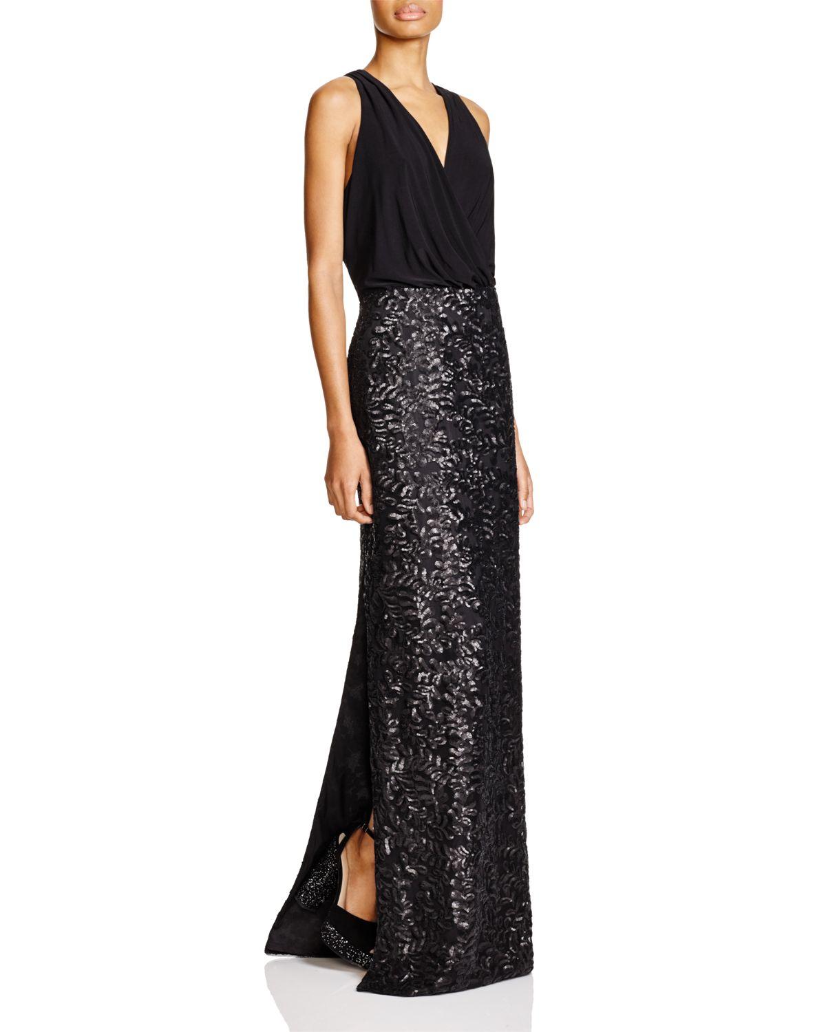 aidan mattox blouson gown