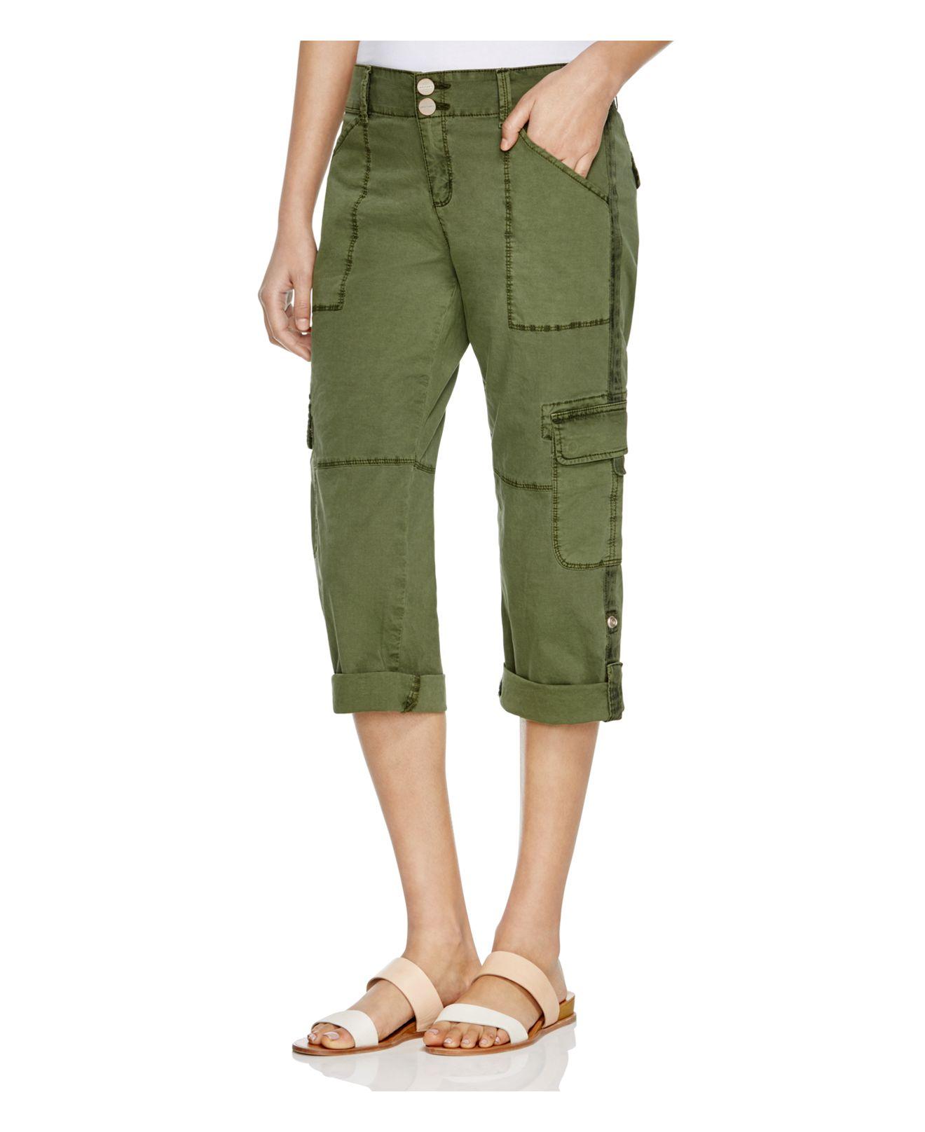 Lyst - Sanctuary Habitat Cropped Cargo Pants in Green