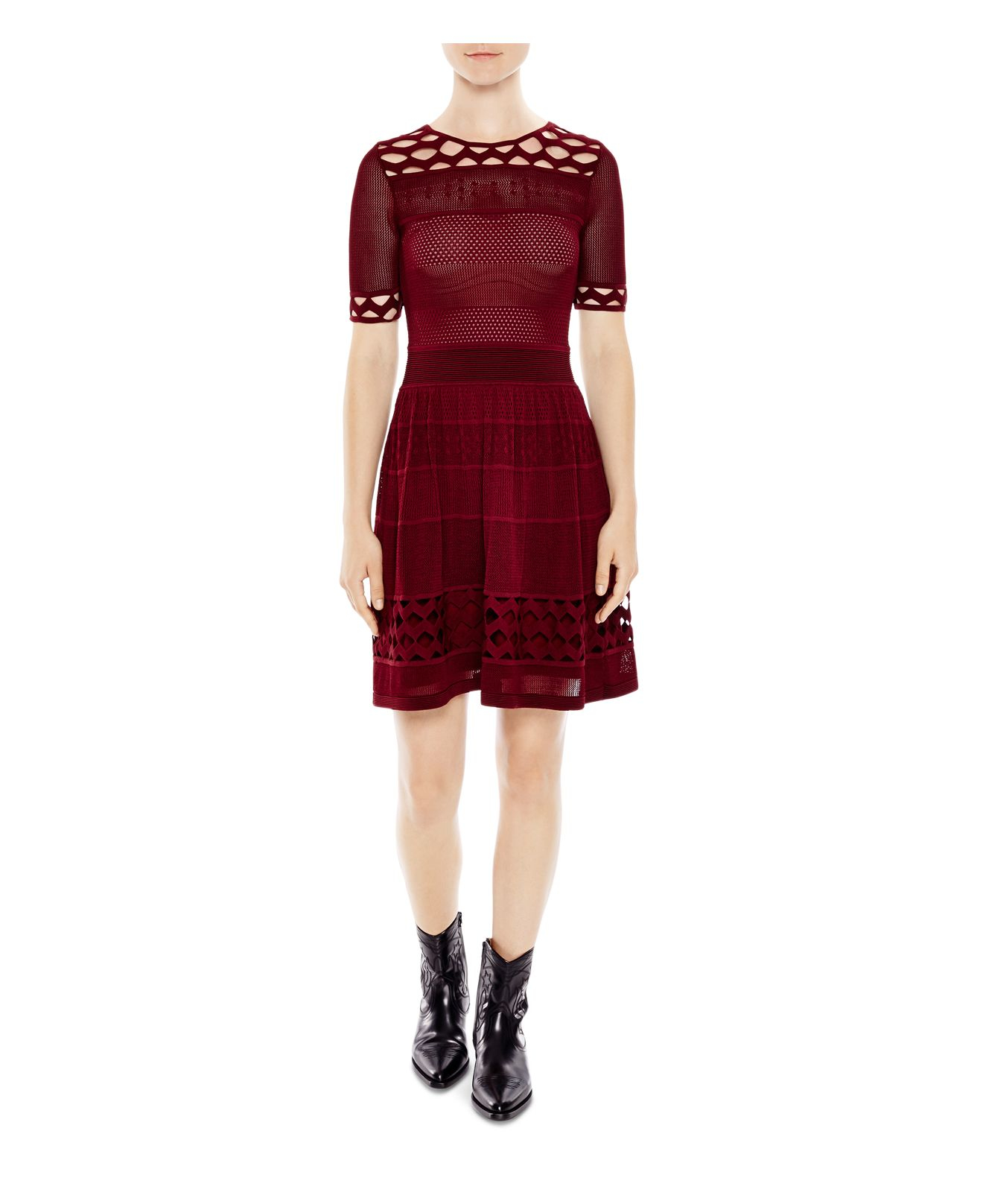 open knit dress