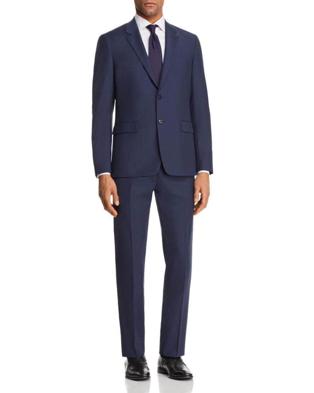 Lyst - Theory Chambers Tailored Gingham Slim Fit Suit ...