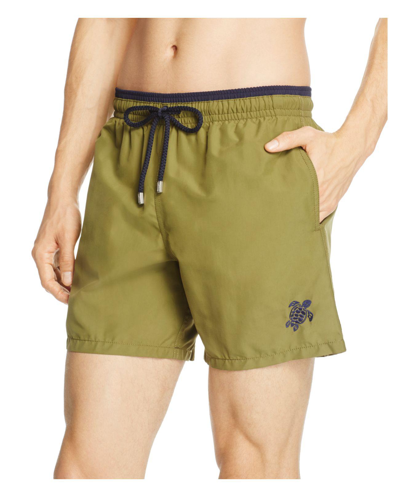 Lyst Vilebrequin Moka Bicolor Swim Trunks in Green for Men