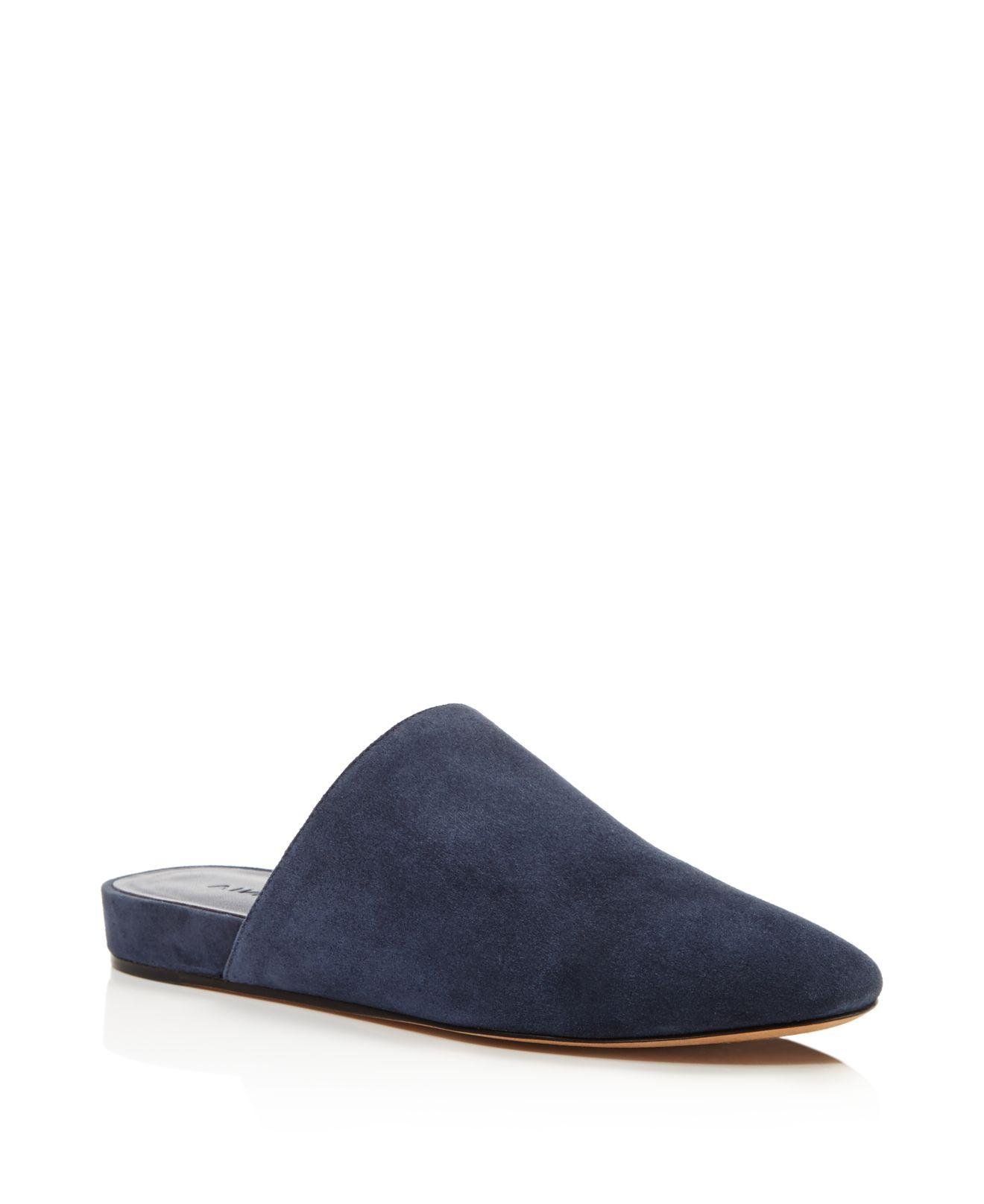 Vince Women's Oren Suede Mules in Blue | Lyst