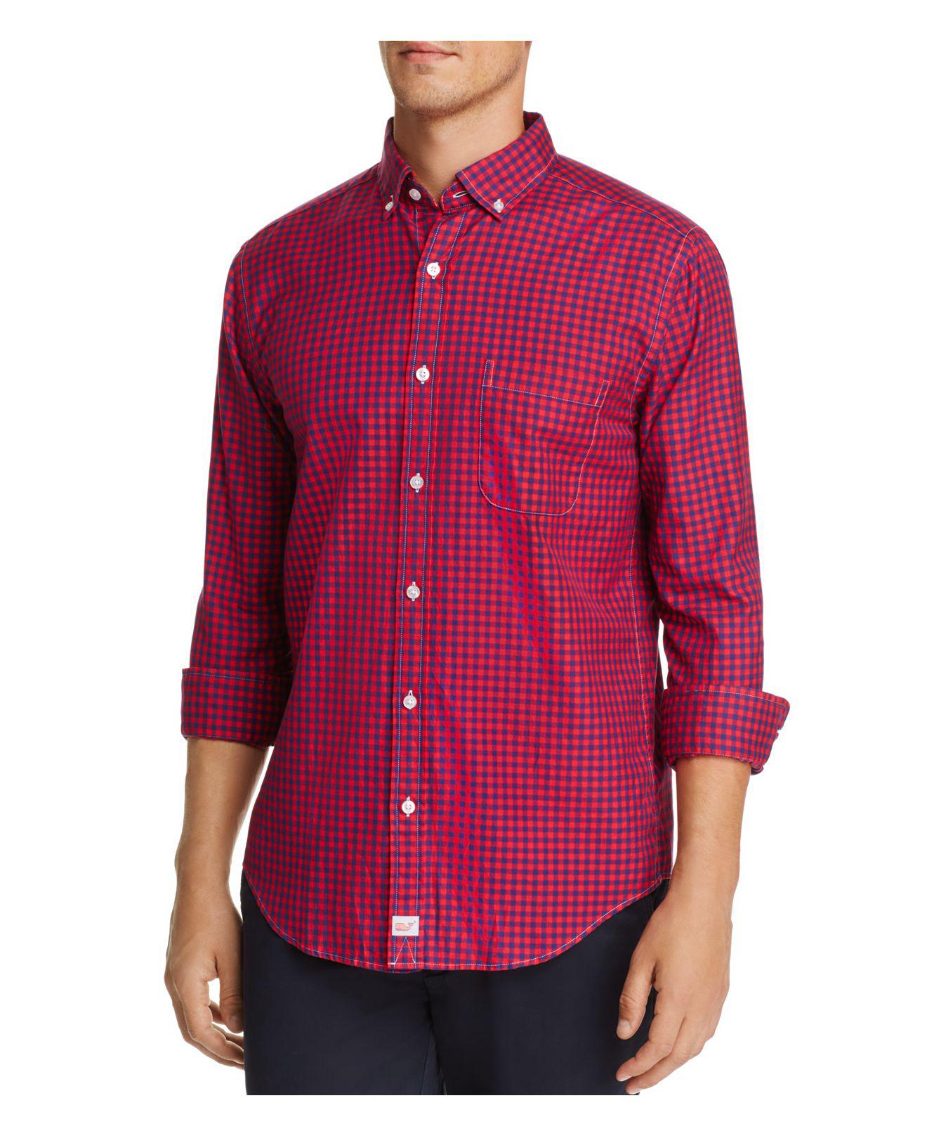 Lyst - Vineyard Vines Bentley Gingham Classic Fit Button-down Shirt in ...