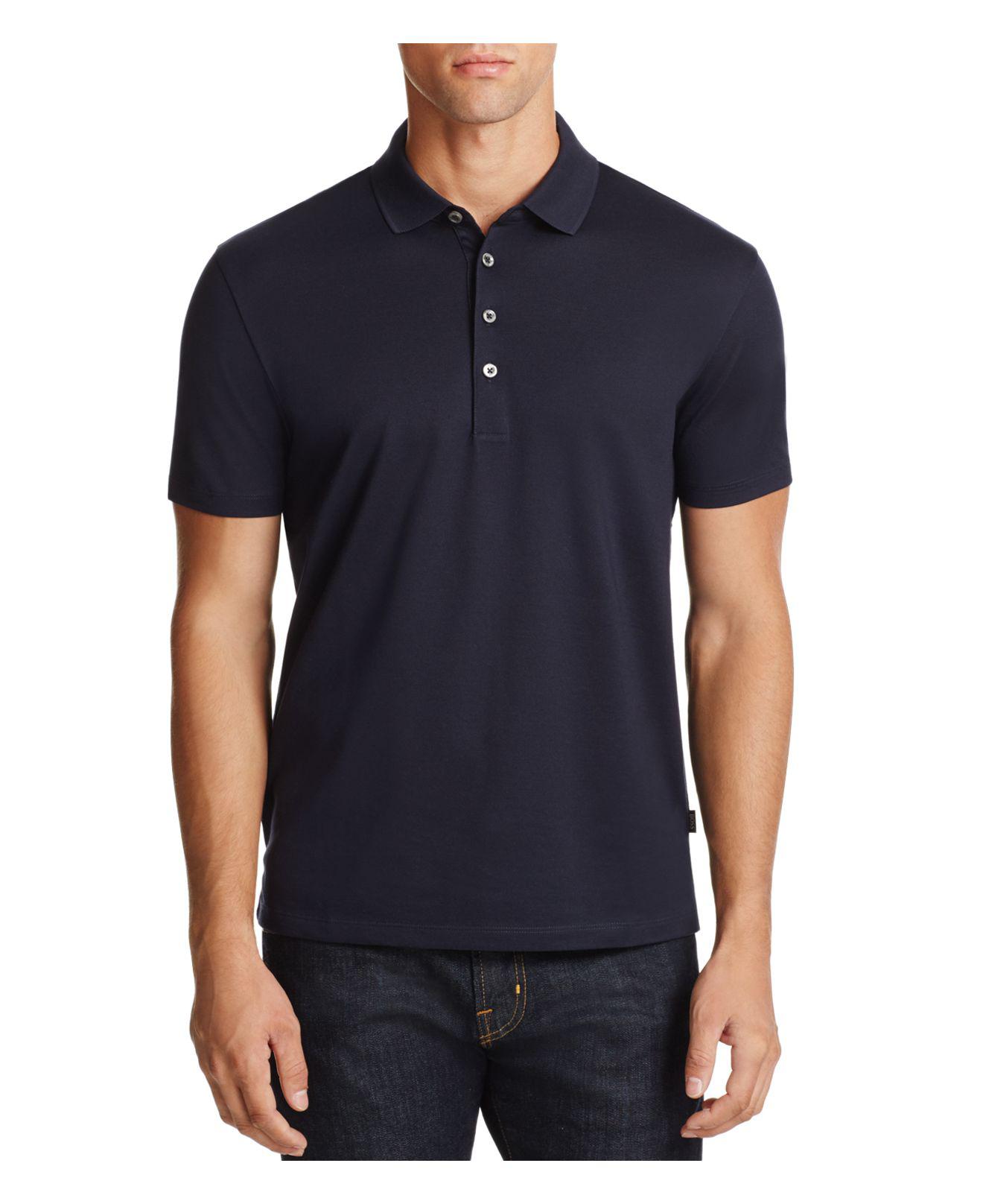 Lyst - Boss Slim Fit Polo Shirt in Blue for Men - Save 48%