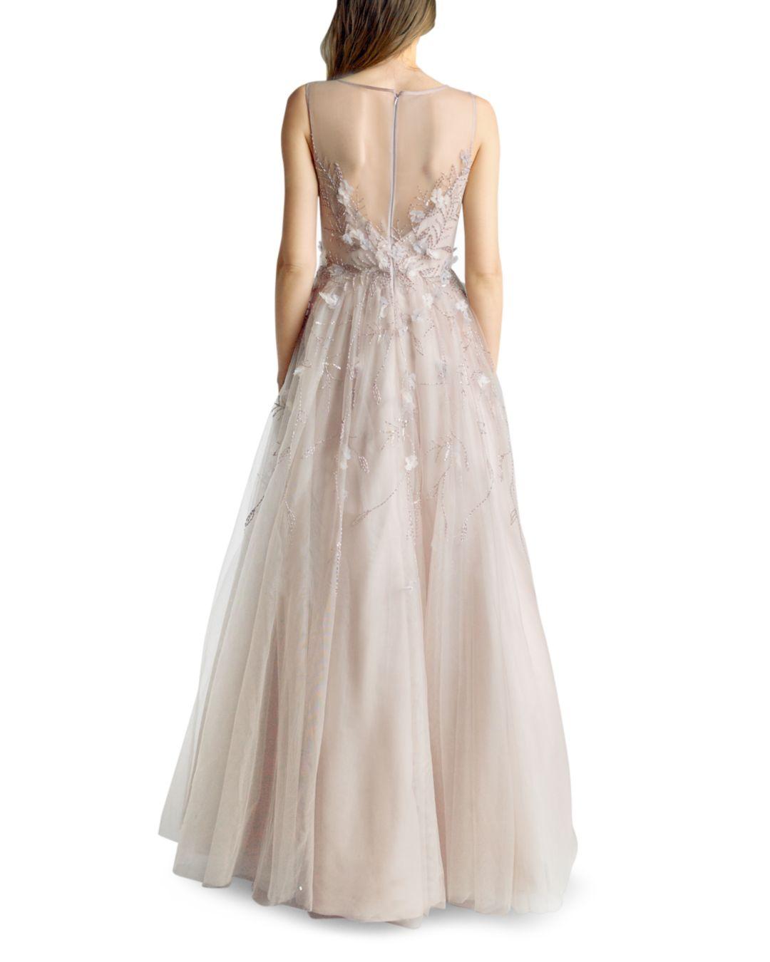 basix black label embroidered ball gown