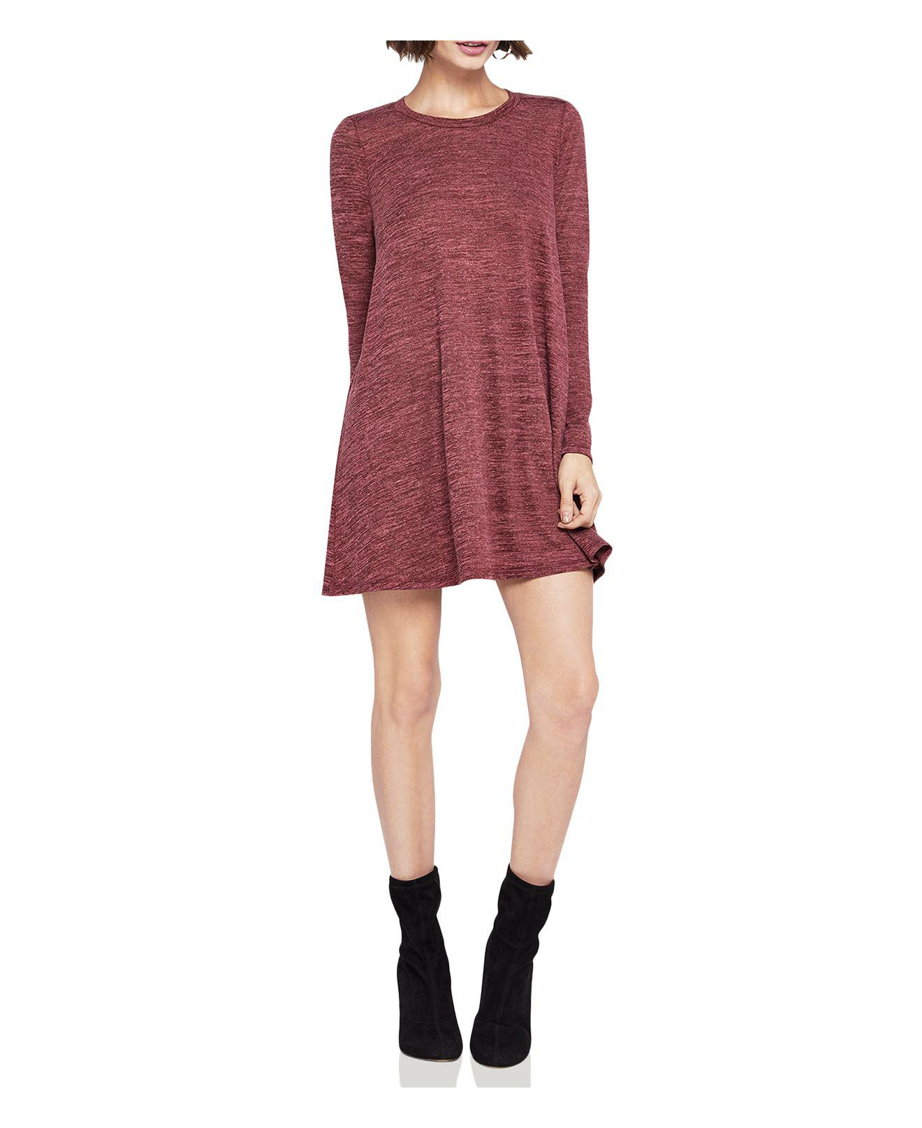 Lyst - Bcbgeneration Long-sleeve A-line Dress in Red