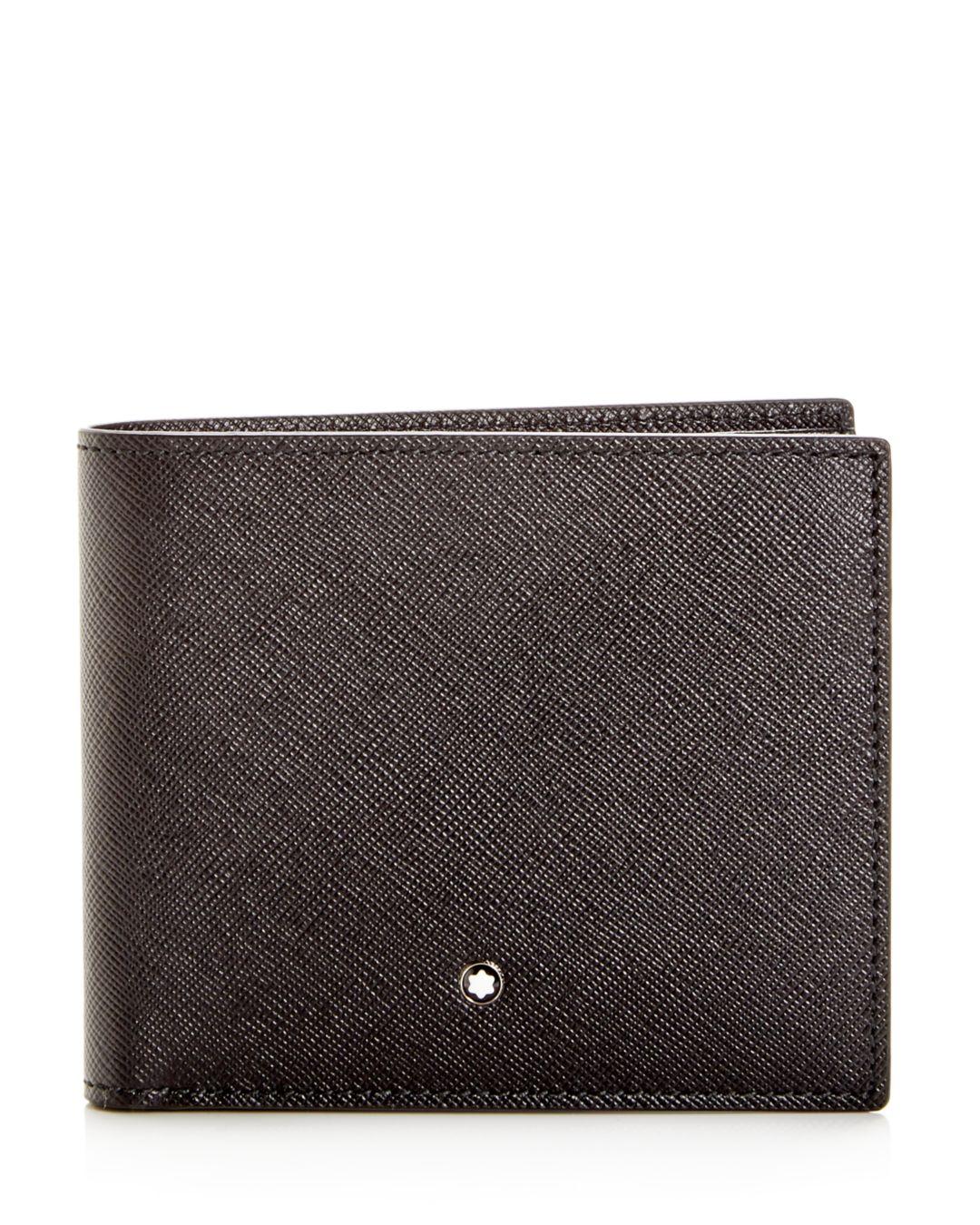 Montblanc Sartorial Embossed Leather Bi - Fold Wallet in White for Men ...