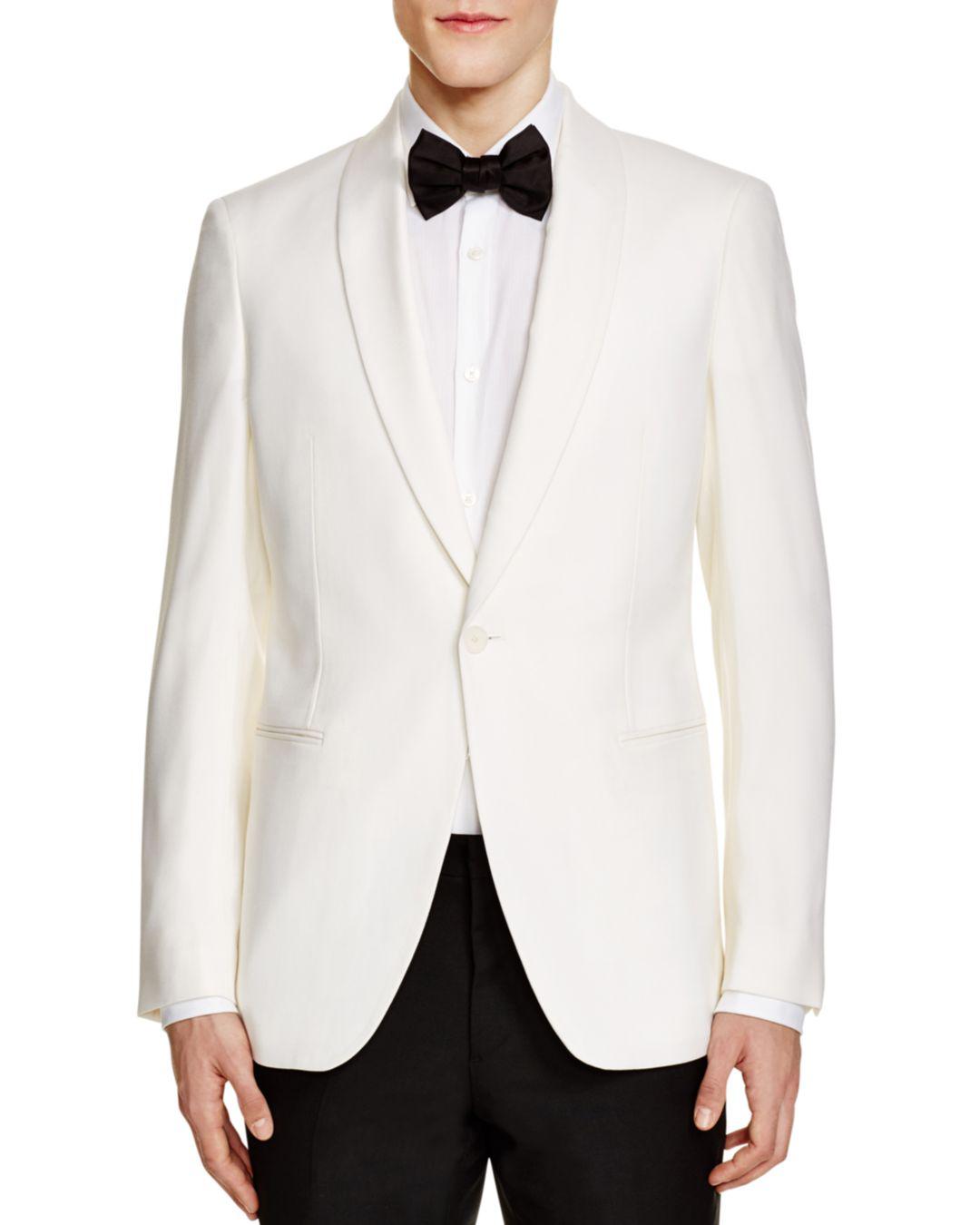 Theory Weller Shawl Collar Jacket in White for Men - Lyst