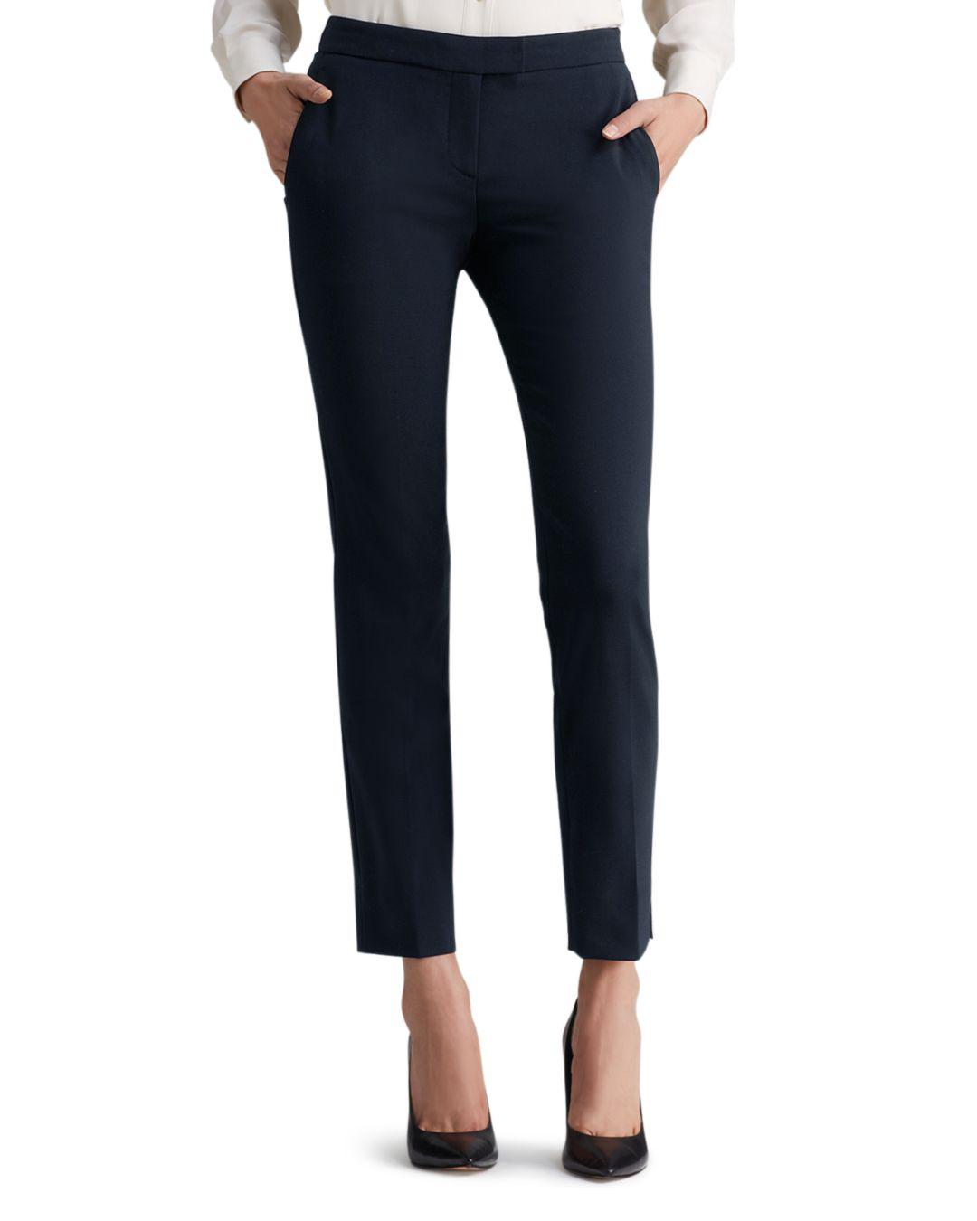 Lyst - Theory Ibbey Admiral Crepe Pants in Blue