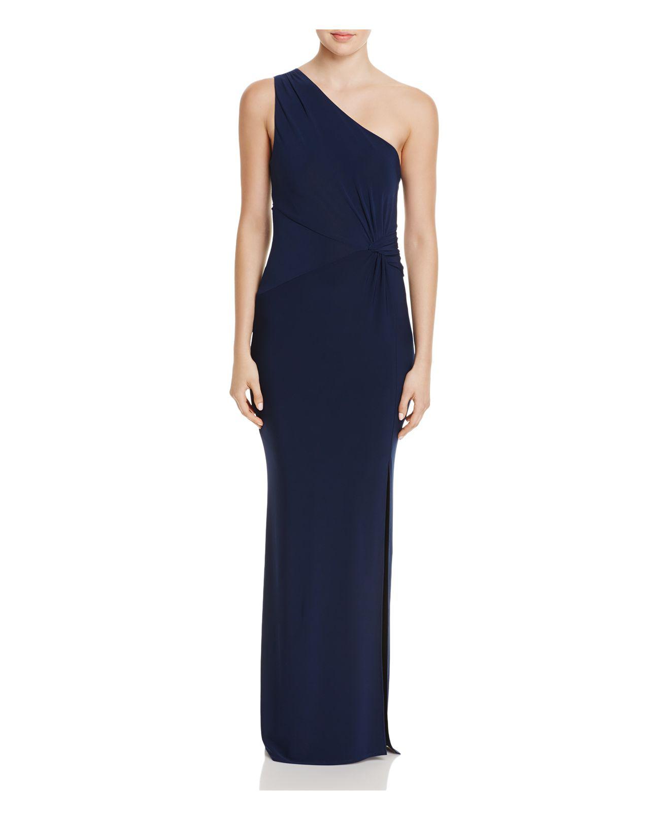 Lyst - Laundry By Shelli Segal One-shoulder Jersey Gown in Blue