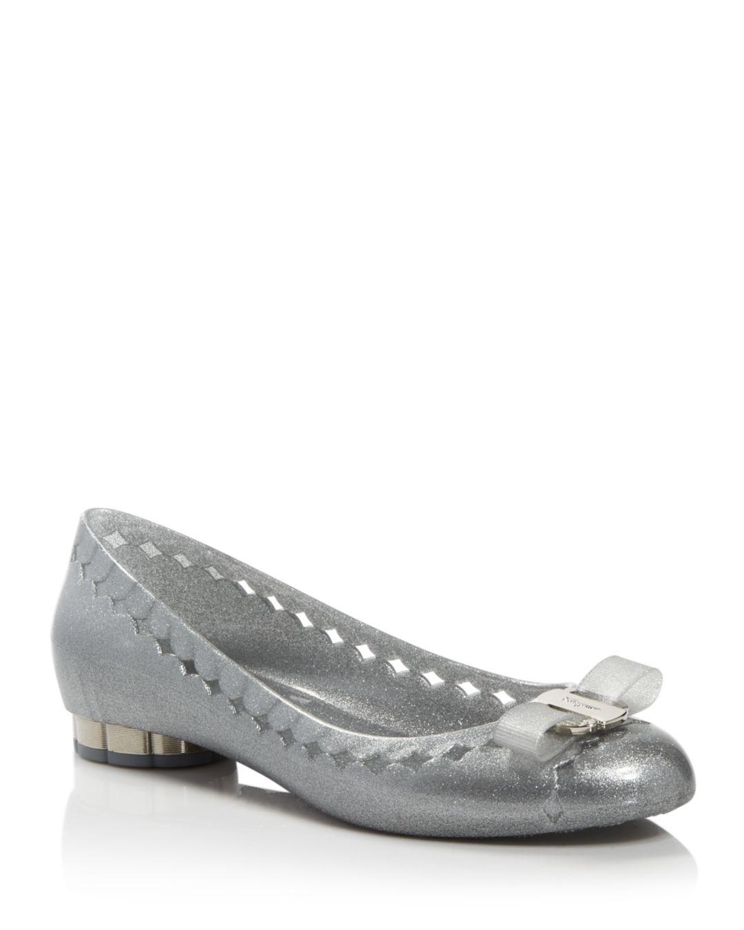 ferragamo jelly flats