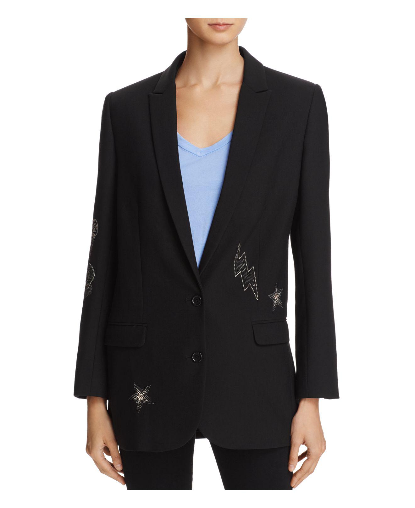 Zadig & voltaire Viva Bis Blazer in Black | Lyst