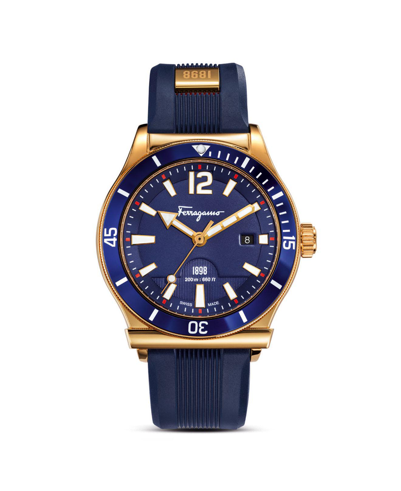 ferragamo | black 1898 sport stainless steel watch