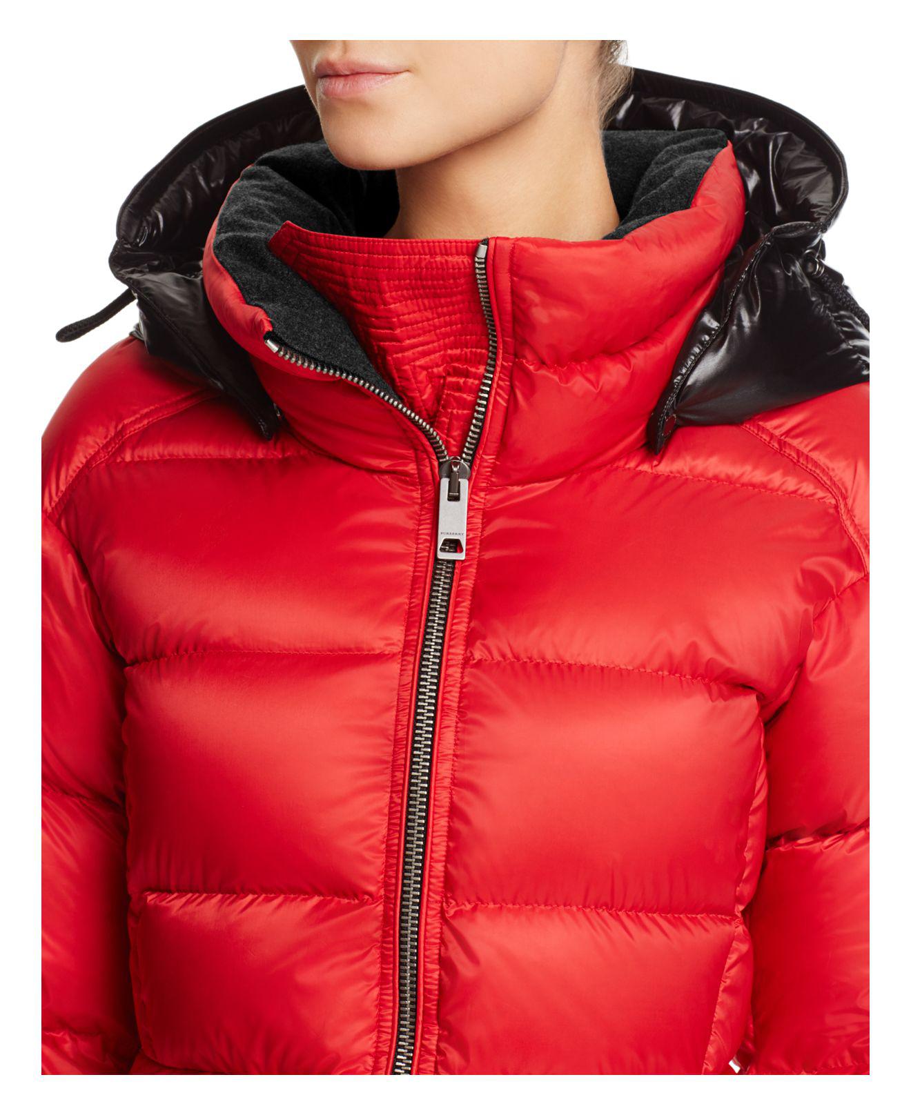 burberry vest womens red