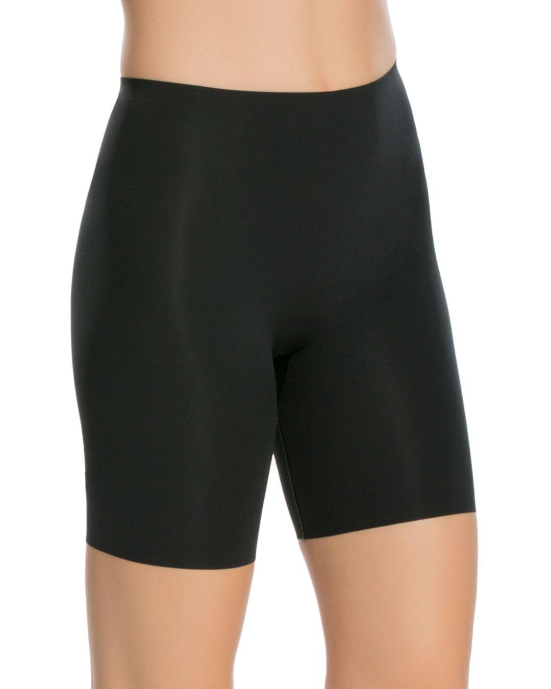Lyst - Spanx Thinstincts Mid-thigh Shorts in Black