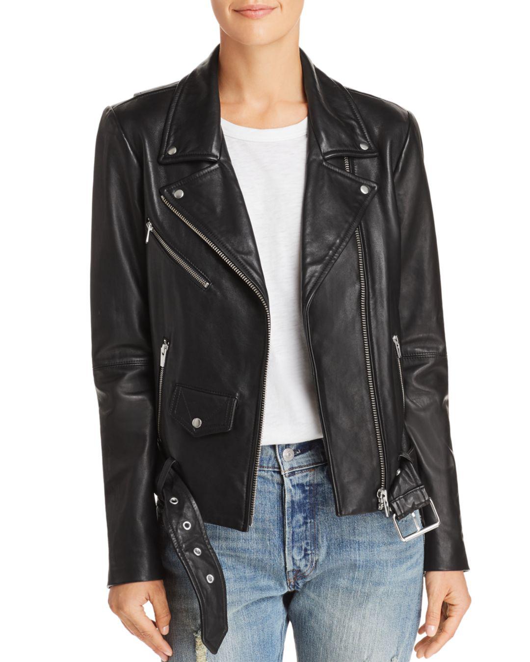 Veda Jayne Classic Leather Jacket In Black Save 24 Lyst Veda Women S Black Jayne Classic Leather Jacket