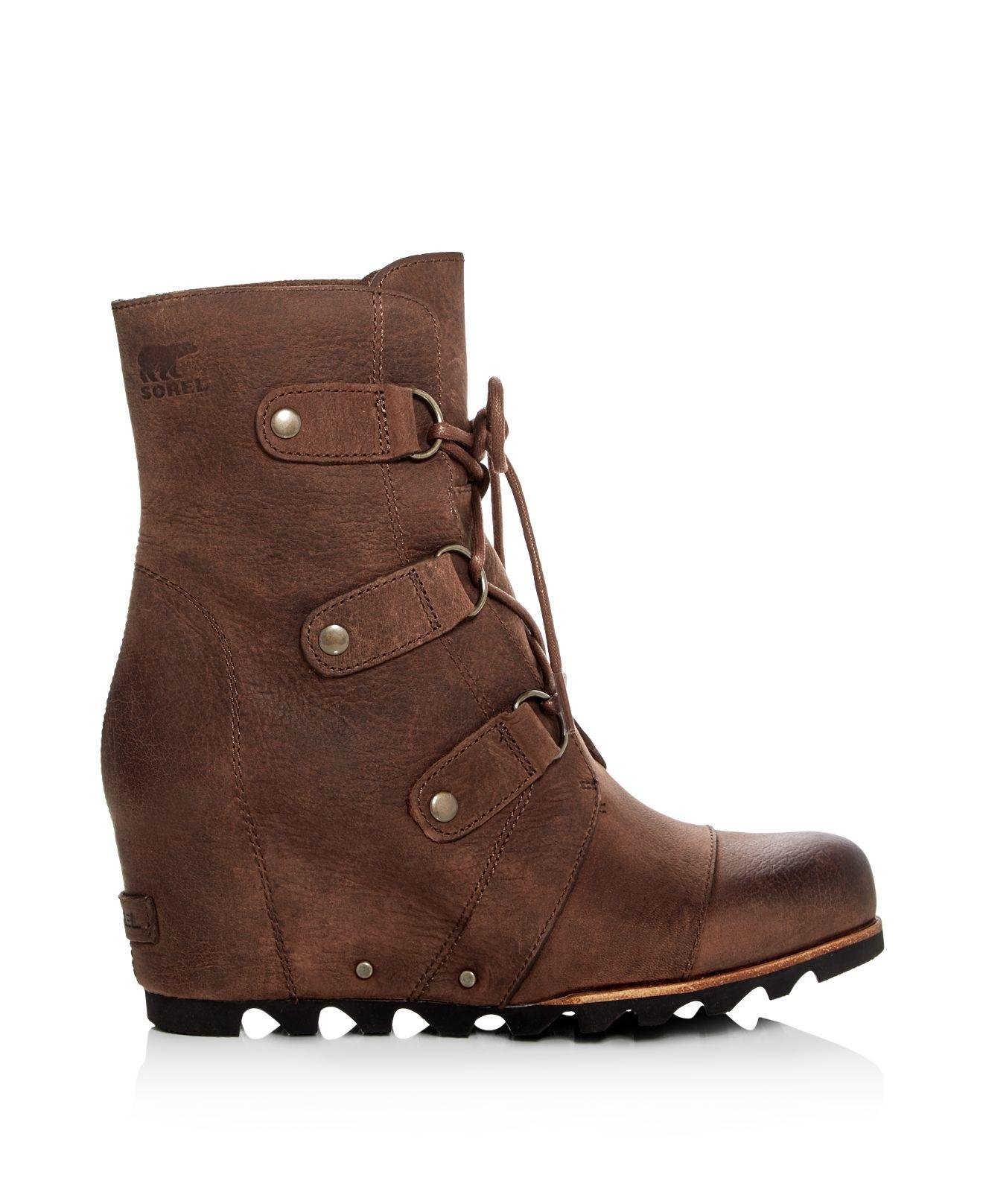 sorel brown wedge