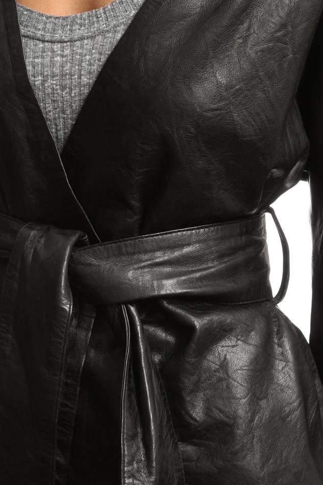 Lyst Smythe Leather Kimono Jacket In Black Gallery
