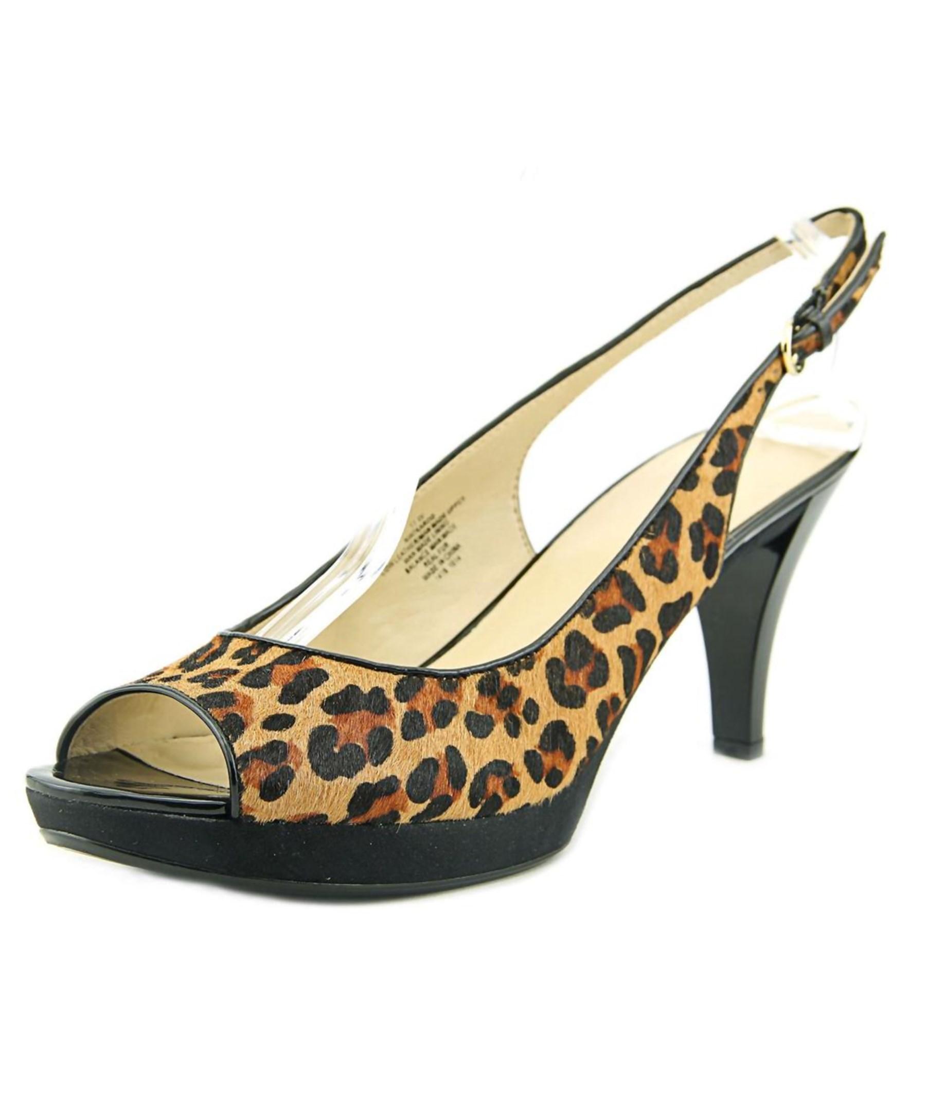 Nine west Karoo Women W Peeptoe Leather Brown Slingback