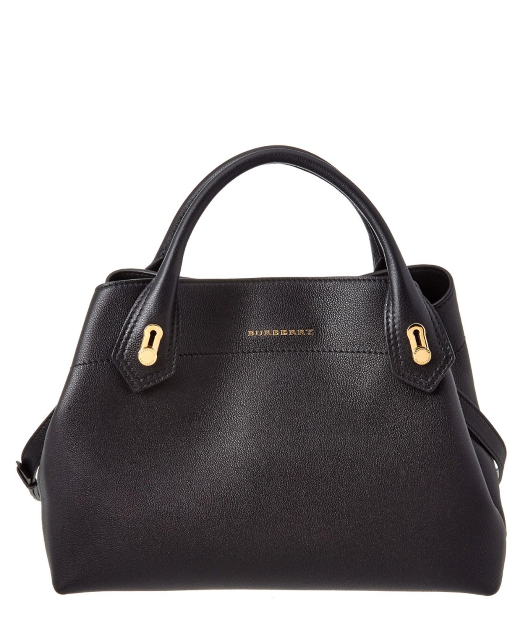 Lyst Burberry Barnsbury Medium Grainy Leather Tote In Black Gallery