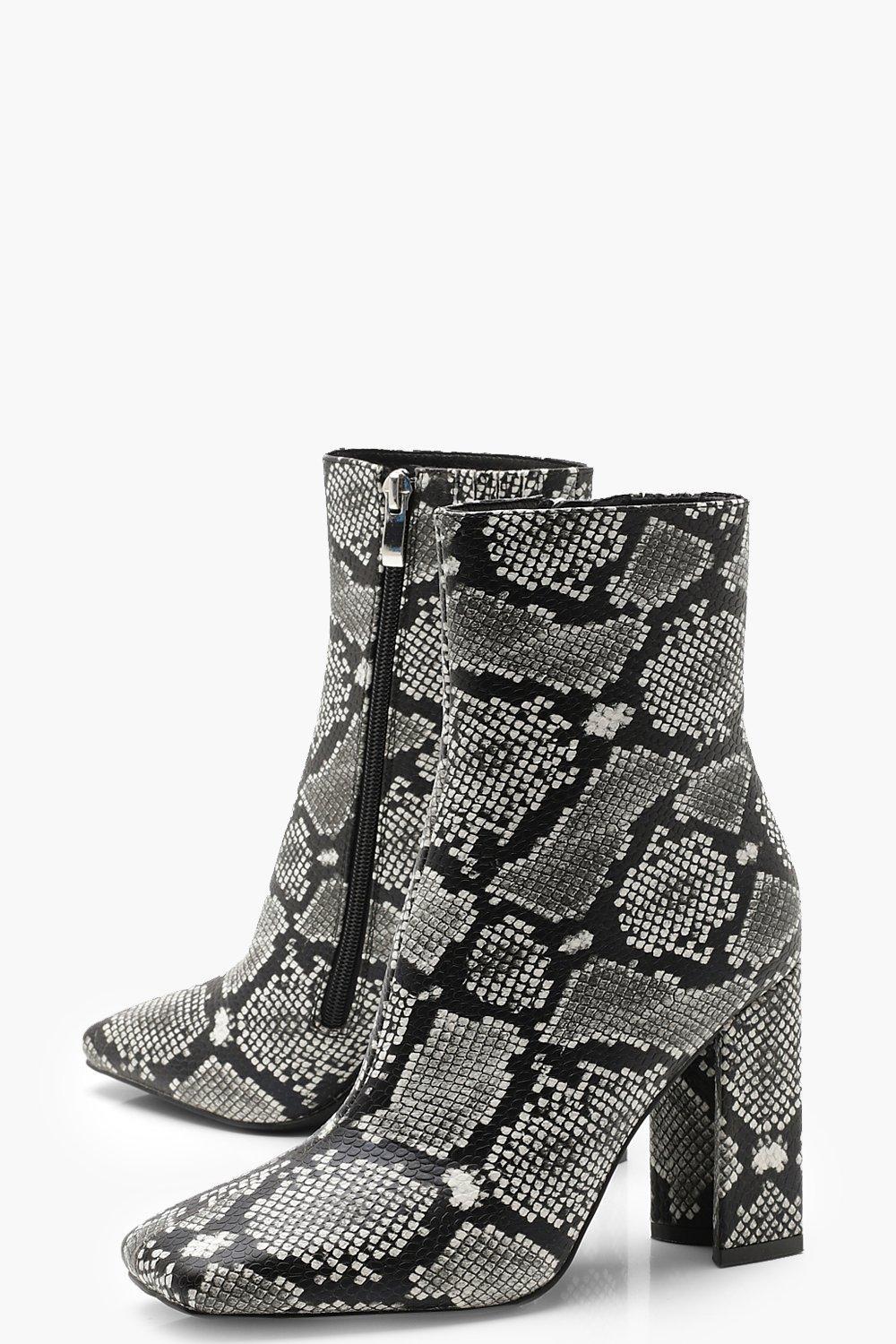 boohoo chunky platform block heel sock boots