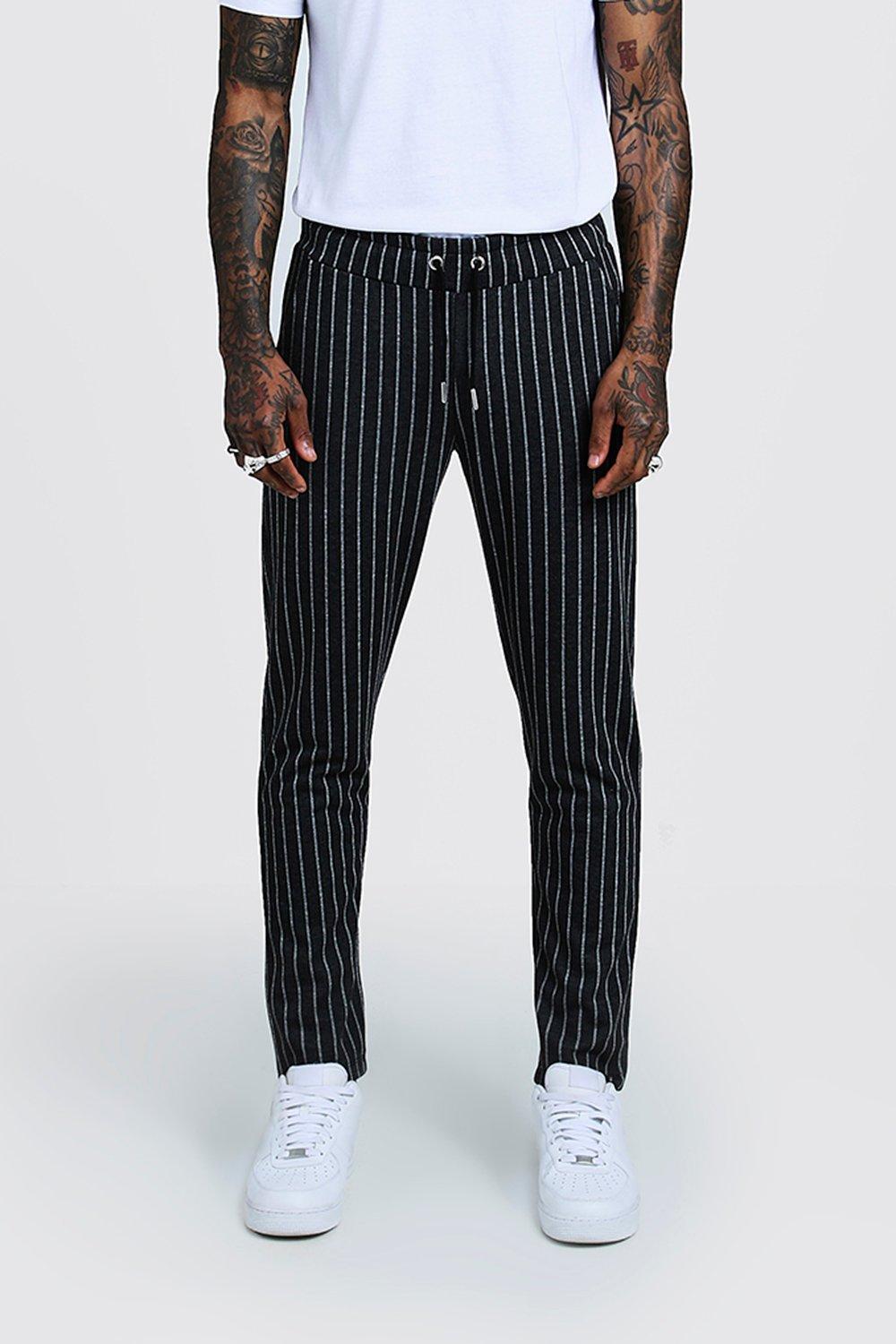 smart checked jogger trouser