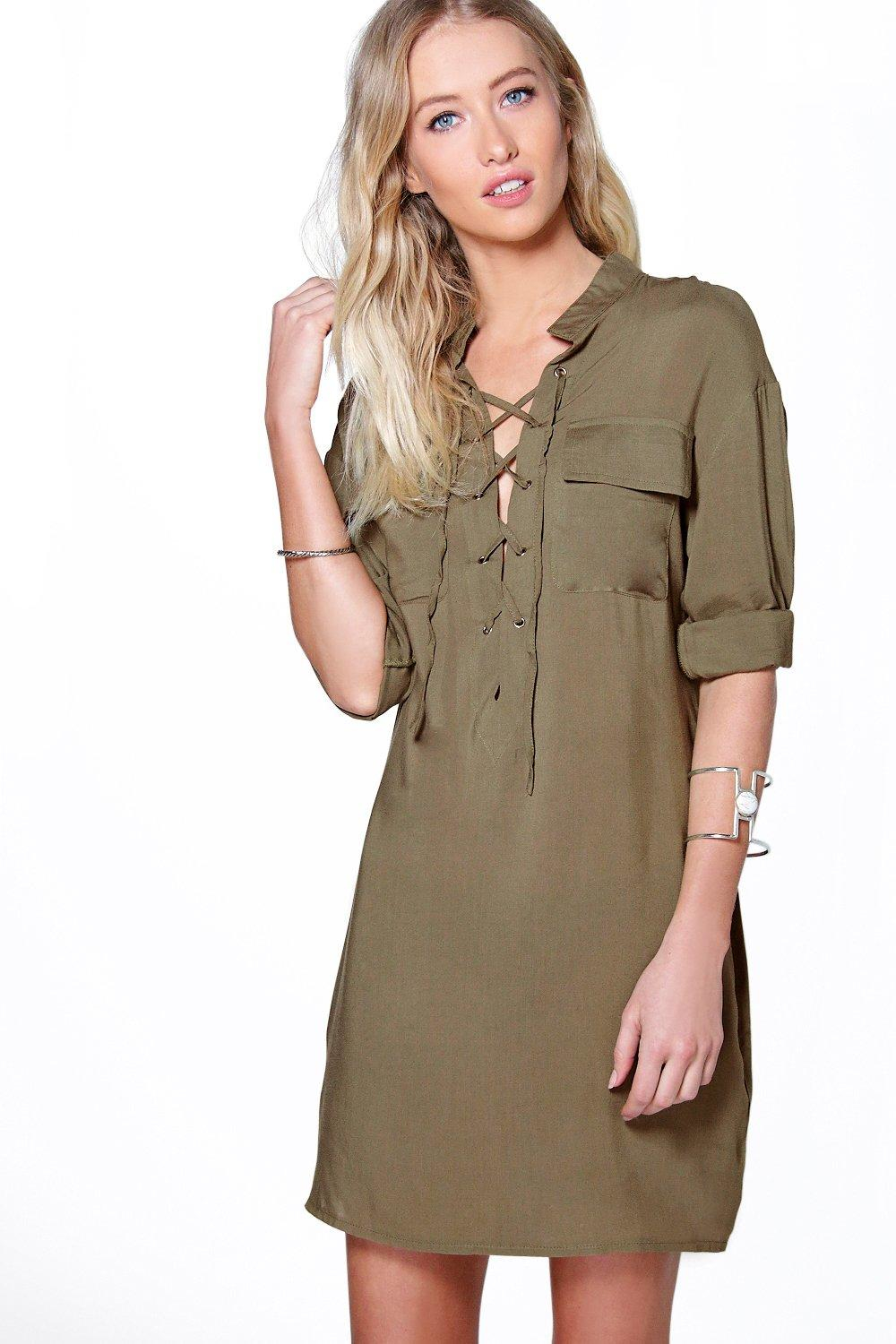 Womens dress how to see shirt
