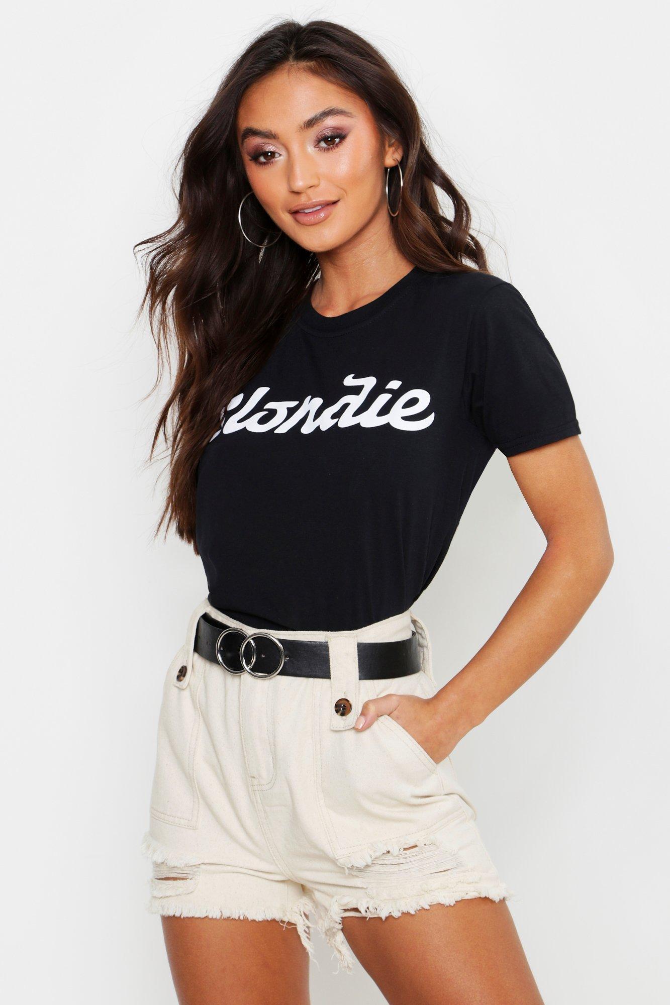 Boohoo Petite Blondie Licensed T-shirt - Lyst