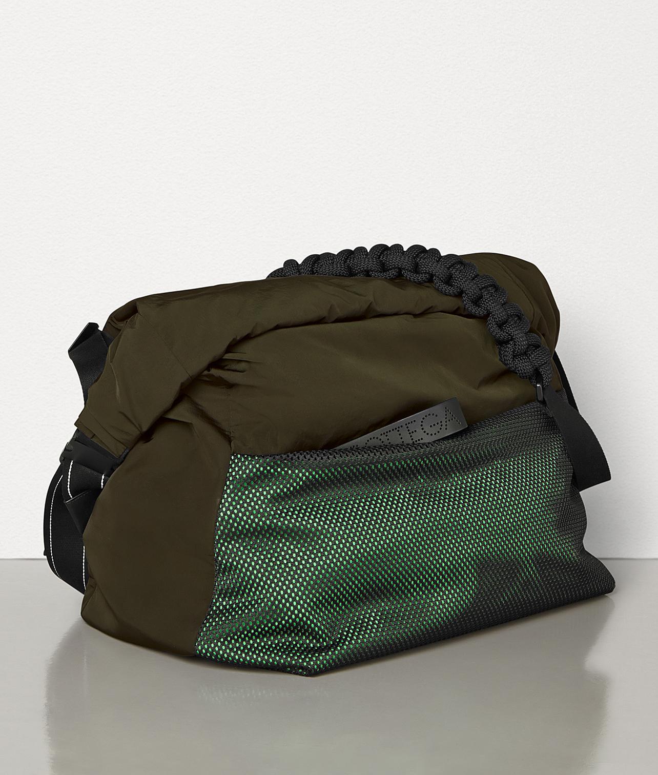 Bottega Veneta Large Messenger Bag In Paper Touch Nylon in Green for