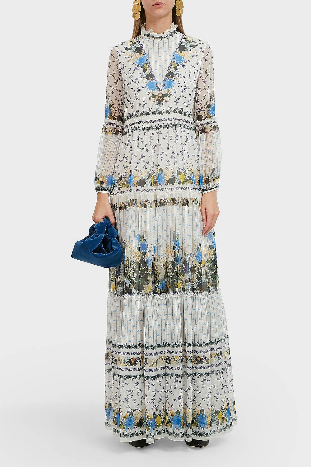 romantic white maxi dress