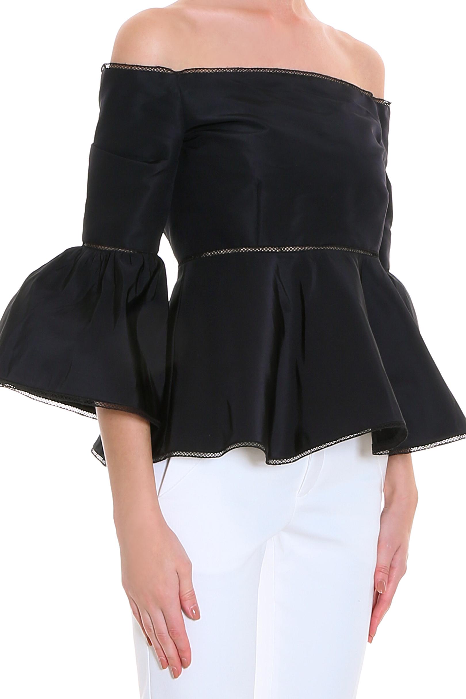 marchesa off the shoulder