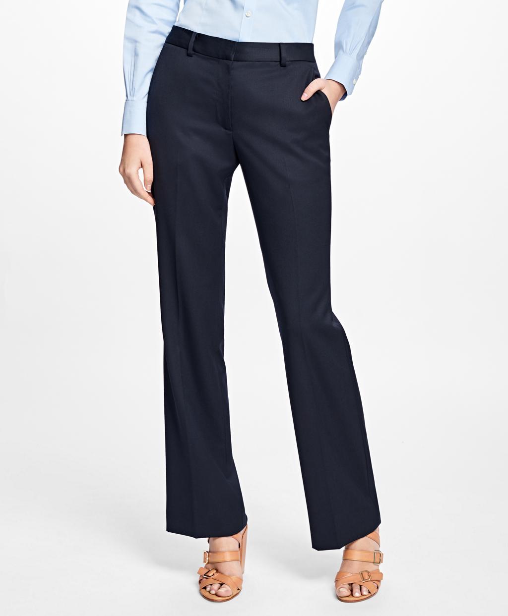 Lyst - Brooks Brothers Gabardine Trousers in Blue